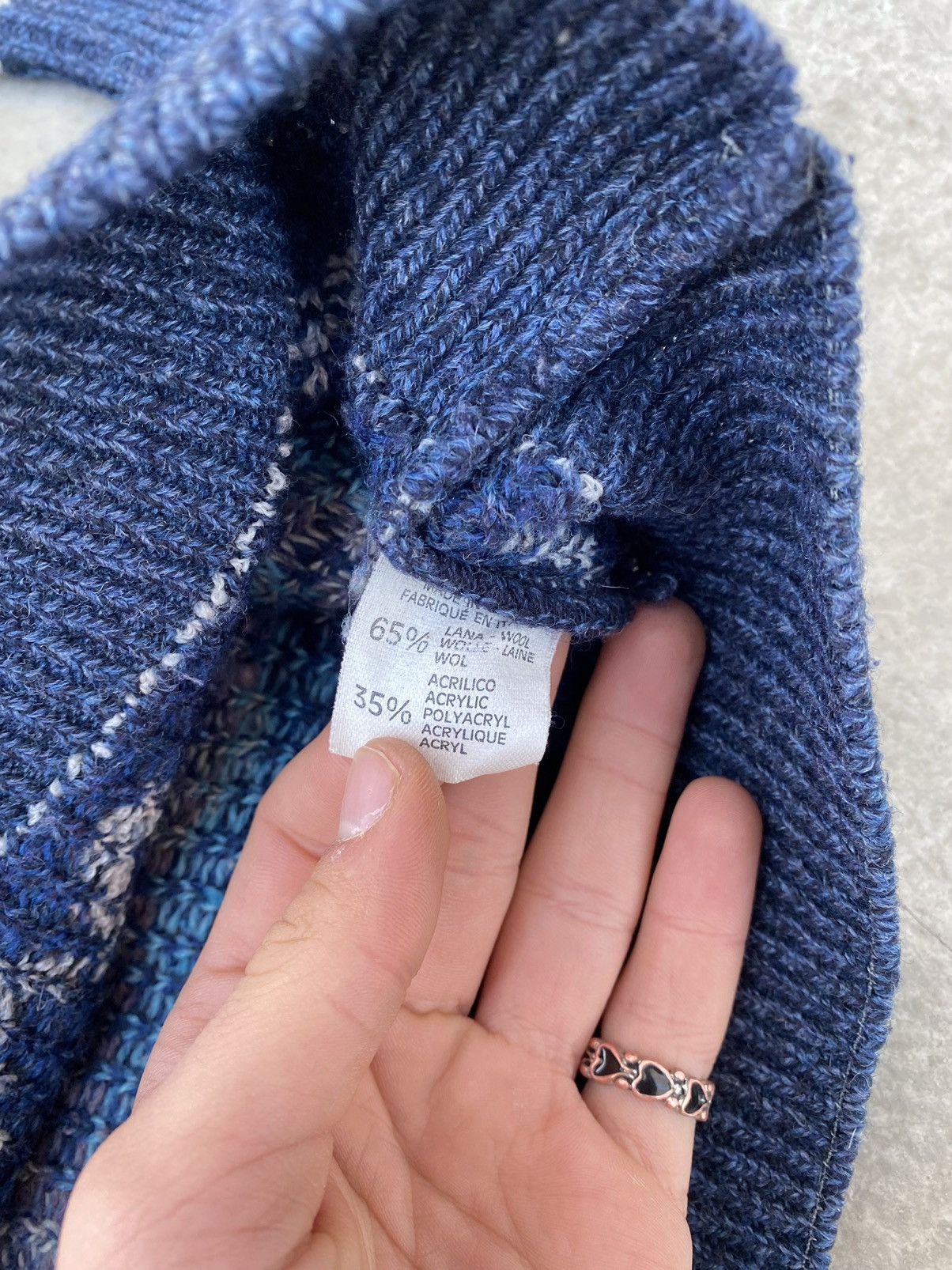 Japanese Brand Vintage Fiume Wool Knitted Sweater Coogi Style Size US L / EU 52-54 / 3 - 8 Thumbnail