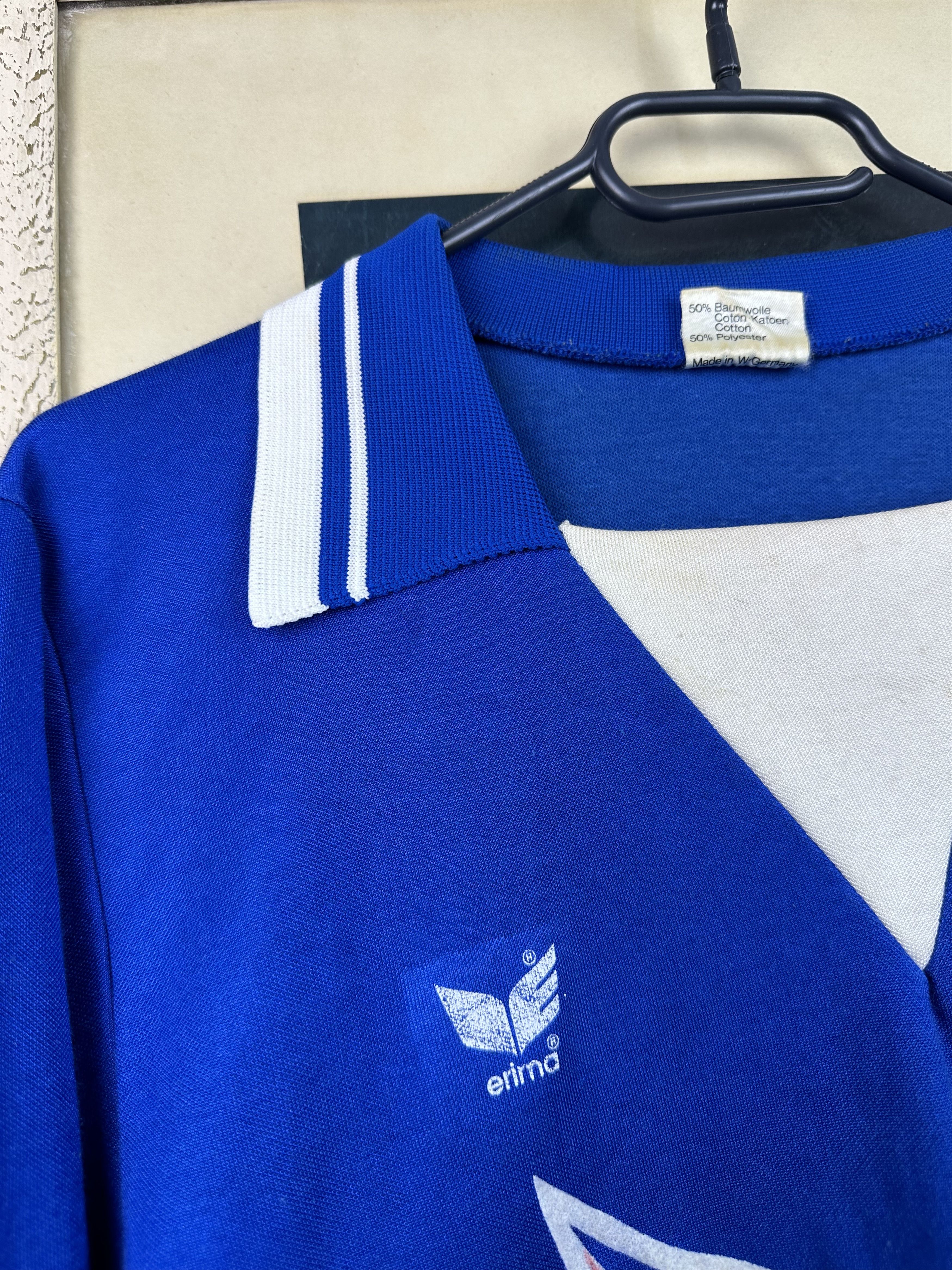 Vintage FC Schalke 04 football shirt 1981 Soccer Long Sleeve Jersey Size US M / EU 48-50 / 2 - 7 Thumbnail