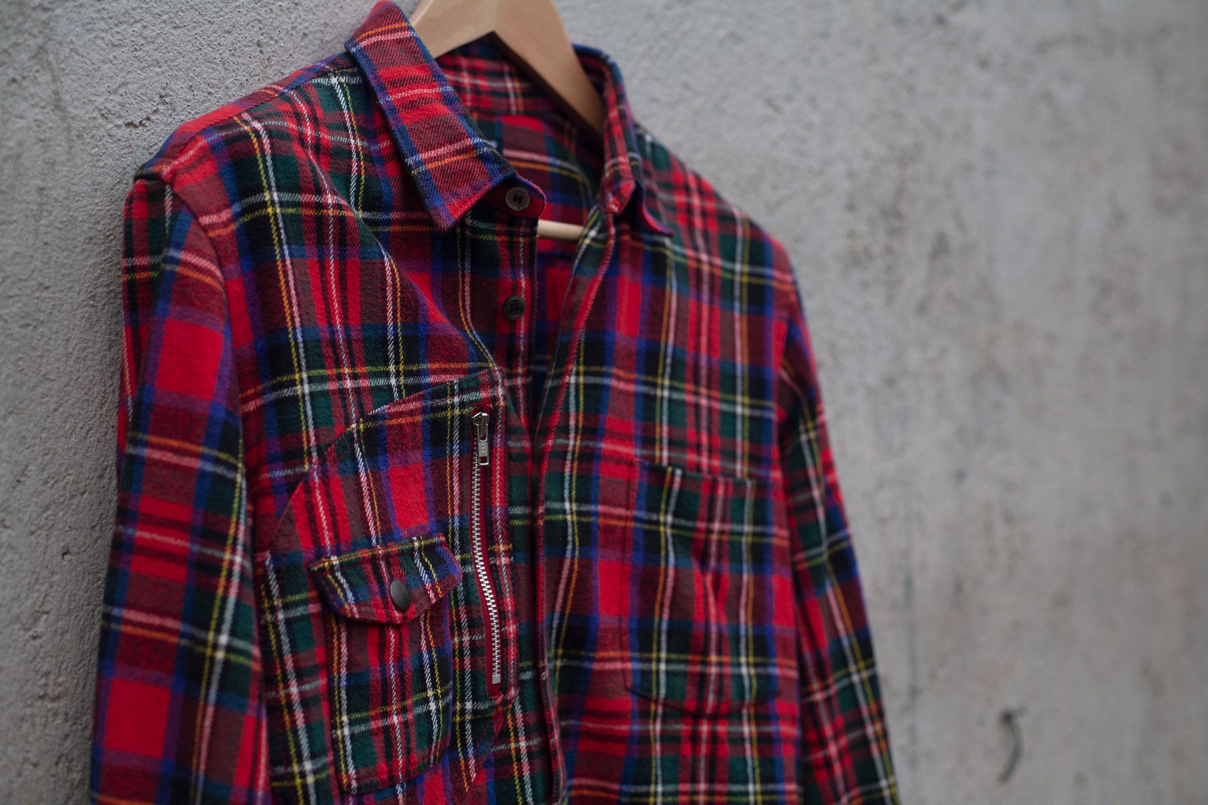 AW2005 COMME des GARÇONS HOMME HEAVY COTTON FLANNEL SHIRT