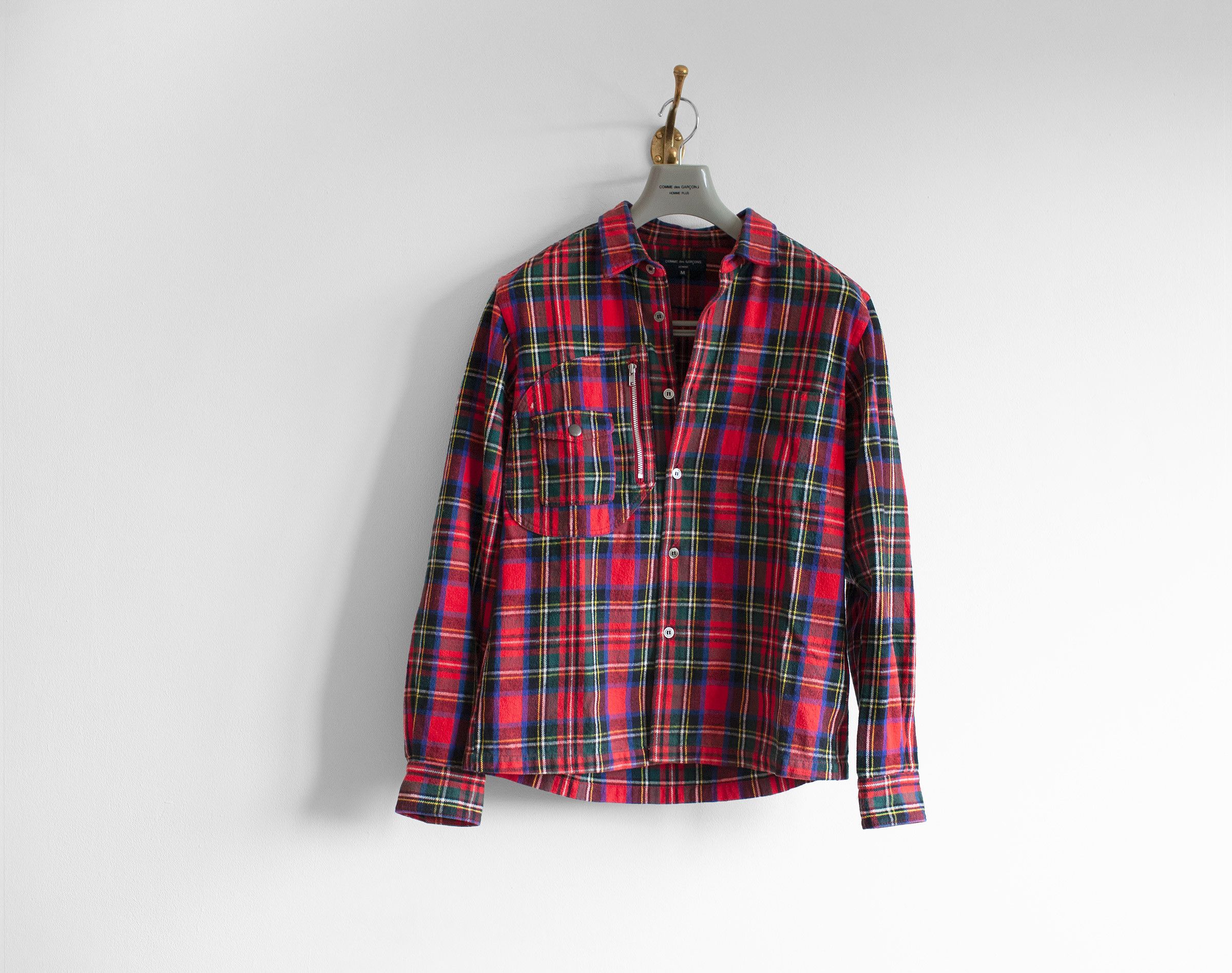 AW2005 COMME des GARÇONS HOMME HEAVY COTTON FLANNEL SHIRT