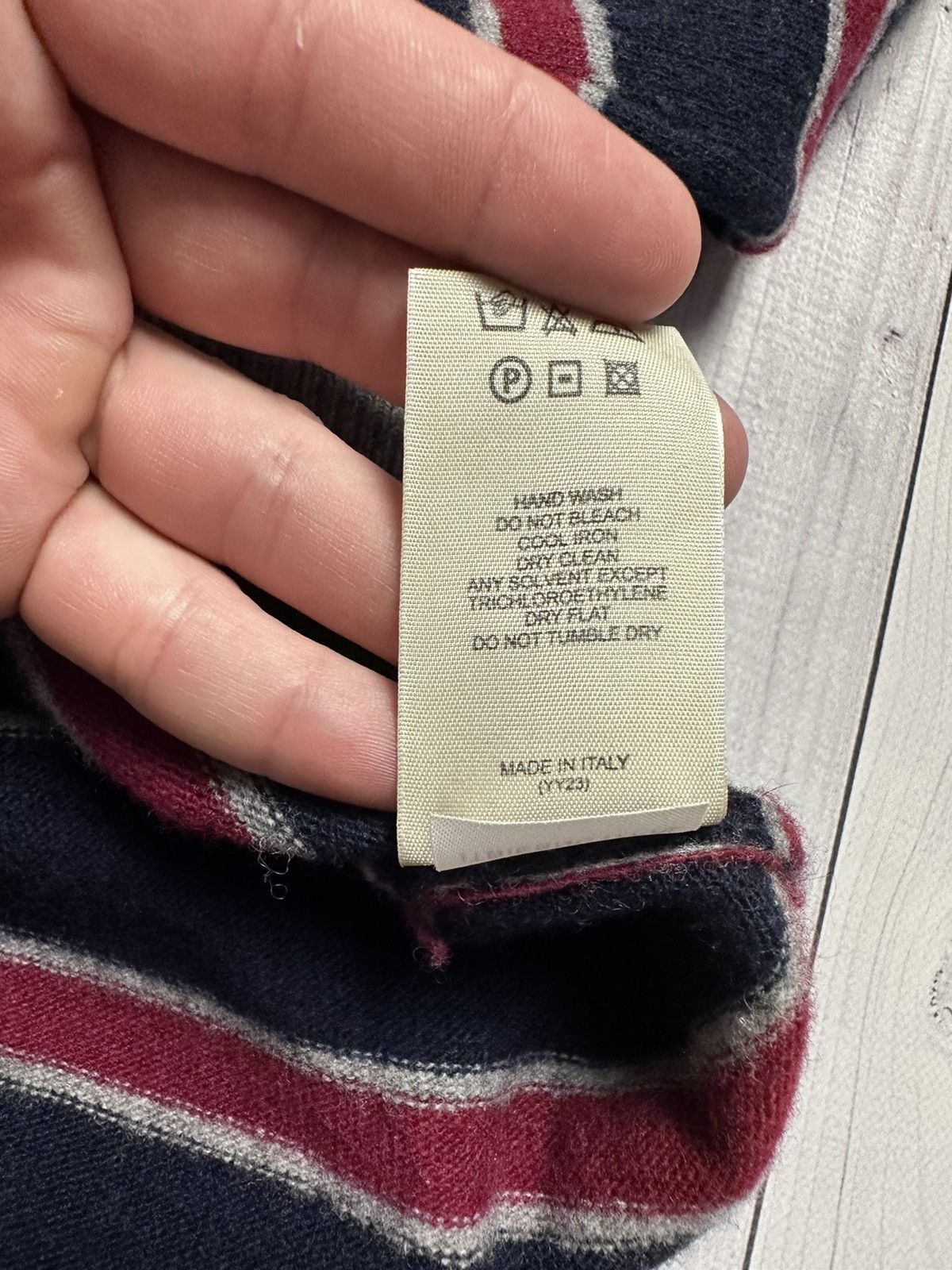 Burberry × Vintage Vintage Burberry striped sweater size M logo zip 1/4 Size US M / EU 48-50 / 2 - 8 Thumbnail