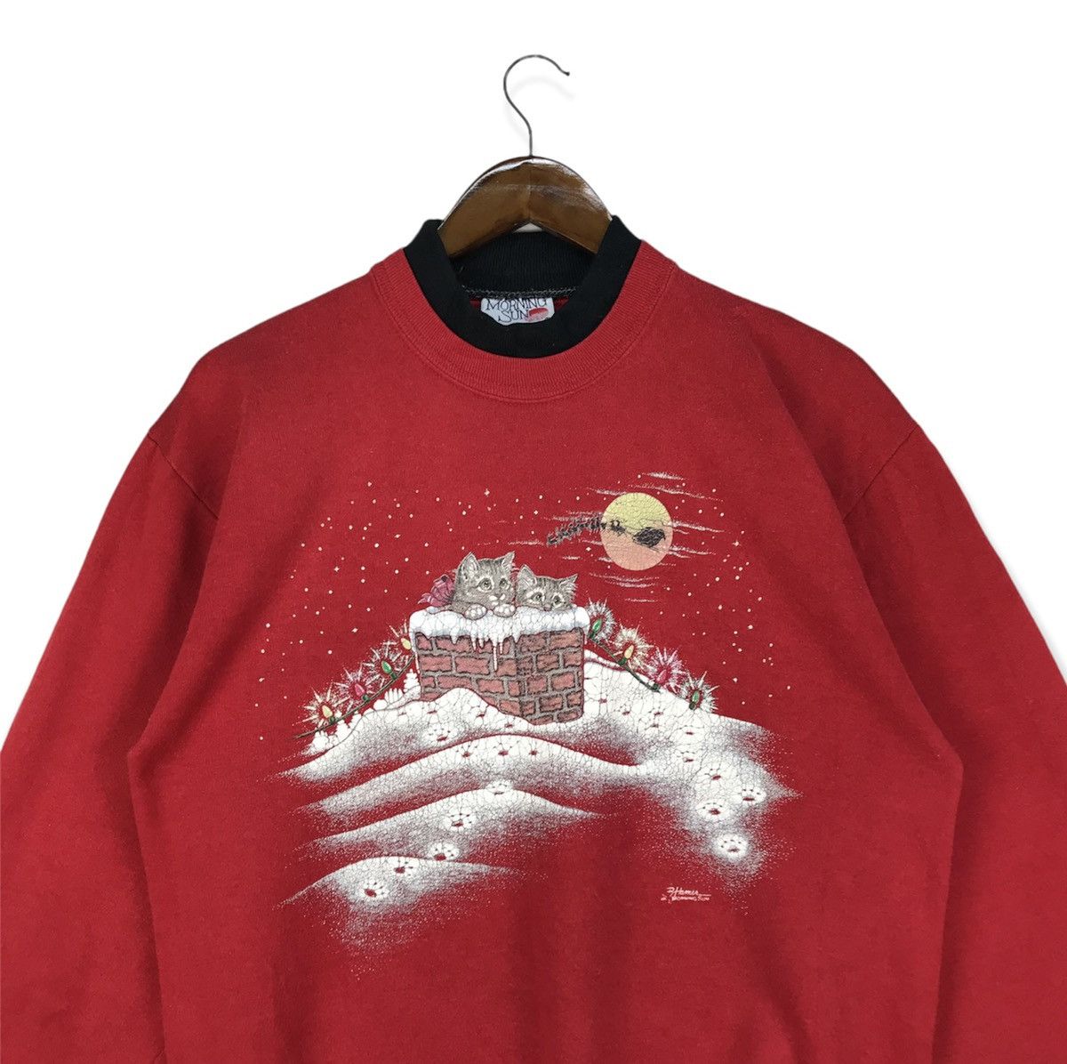 Vintage Vintage Morning Sun Sweatshirt Art Design Size US M / EU 48-50 / 2 - 2 Thumbnail