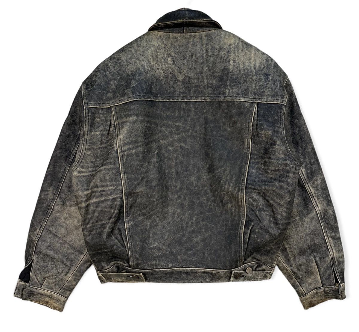 Vintage Strath Conar Leather Jacket Size US L / EU 52-54 / 3 - 3 Thumbnail