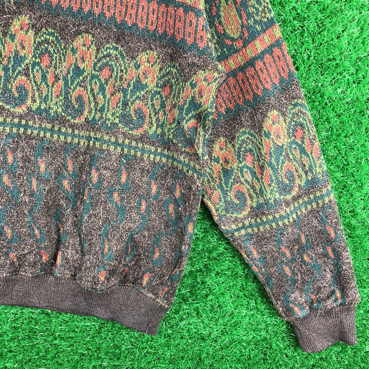 Lindbergh Vintage 90's LINDBERGH Knit Polo Shirt Mohair Multicoloar Size US M / EU 48-50 / 2 - 3 Thumbnail