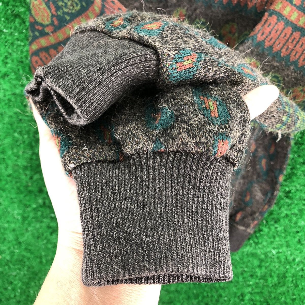 Lindbergh Vintage 90's LINDBERGH Knit Polo Shirt Mohair Multicoloar Size US M / EU 48-50 / 2 - 11 Thumbnail