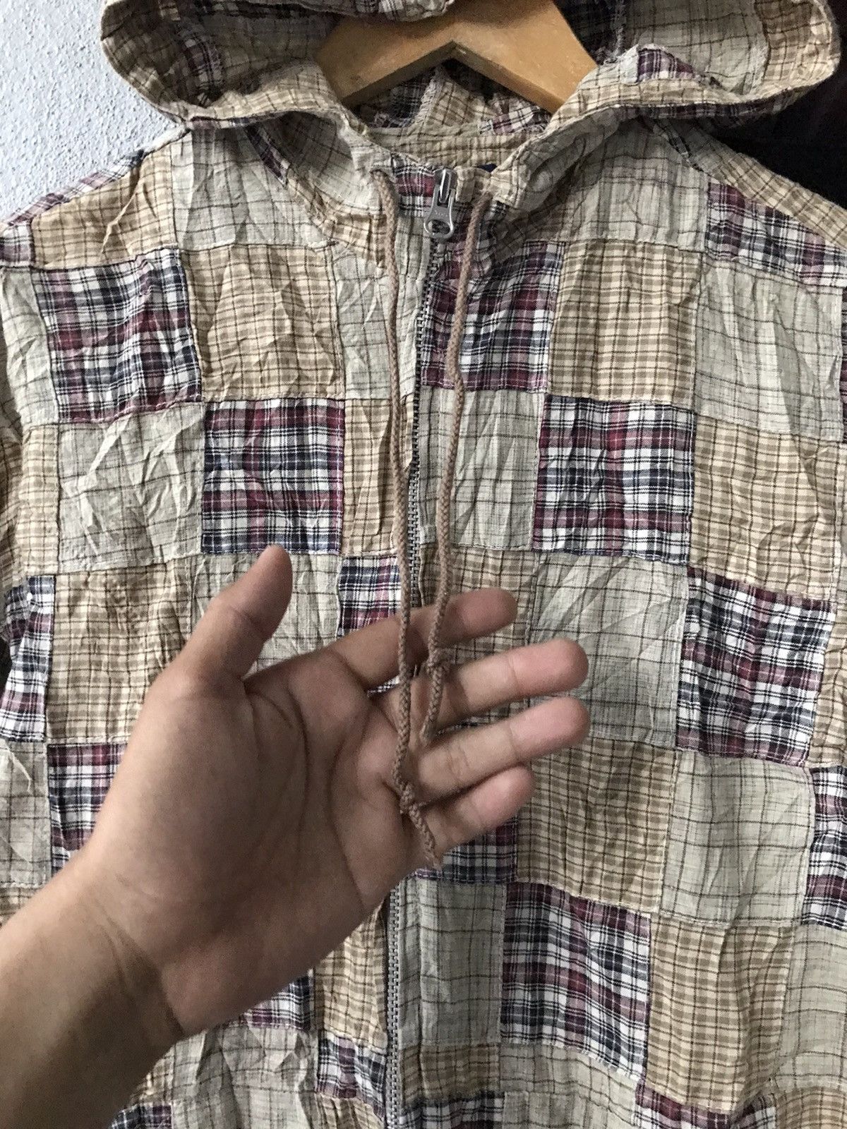 Chaps Ralph Lauren × Vintage Vintage Chaps Patchwork Hoodie Size US M / EU 48-50 / 2 - 7 Thumbnail