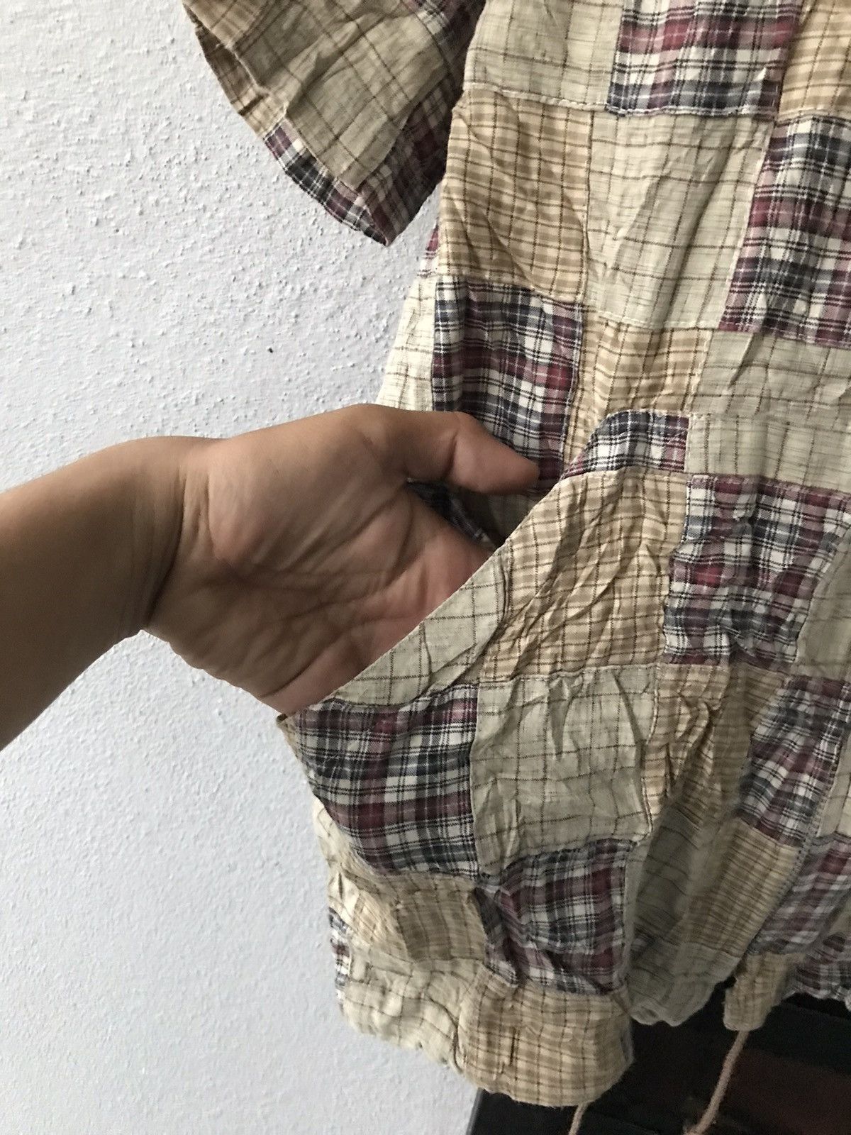 Chaps Ralph Lauren × Vintage Vintage Chaps Patchwork Hoodie Size US M / EU 48-50 / 2 - 4 Thumbnail