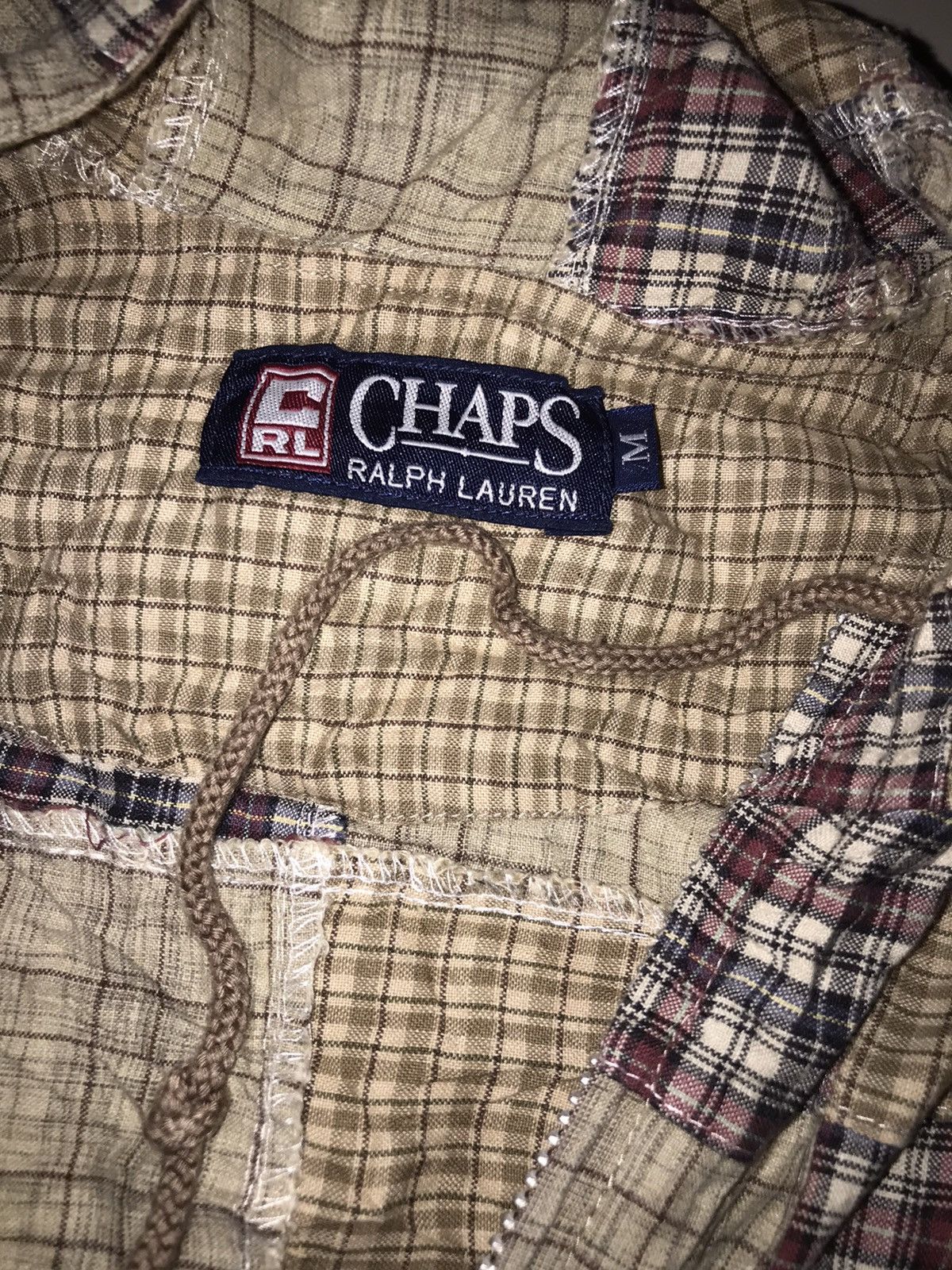 Chaps Ralph Lauren × Vintage Vintage Chaps Patchwork Hoodie Size US M / EU 48-50 / 2 - 10 Thumbnail