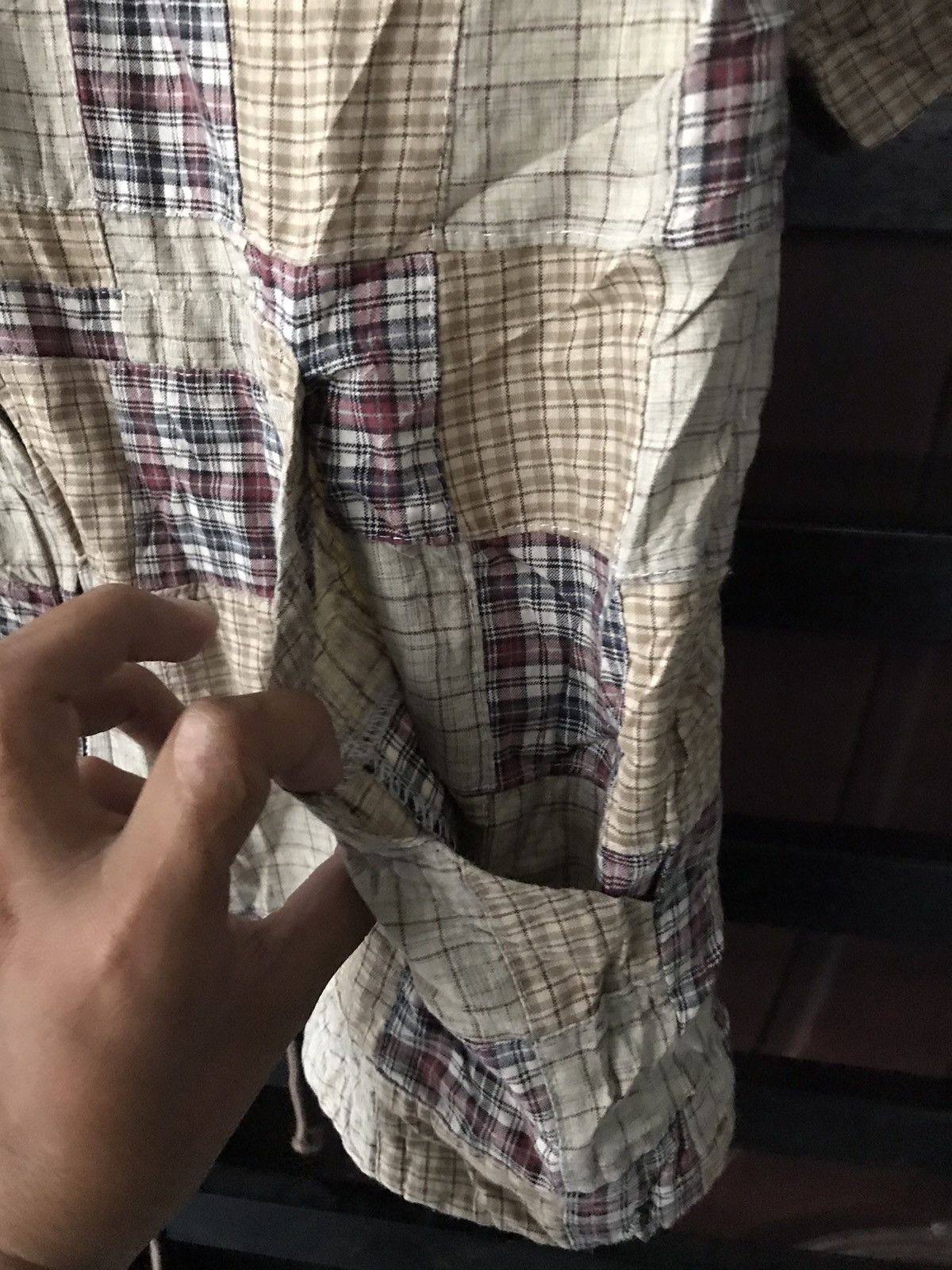Chaps Ralph Lauren × Vintage Vintage Chaps Patchwork Hoodie Size US M / EU 48-50 / 2 - 6 Thumbnail