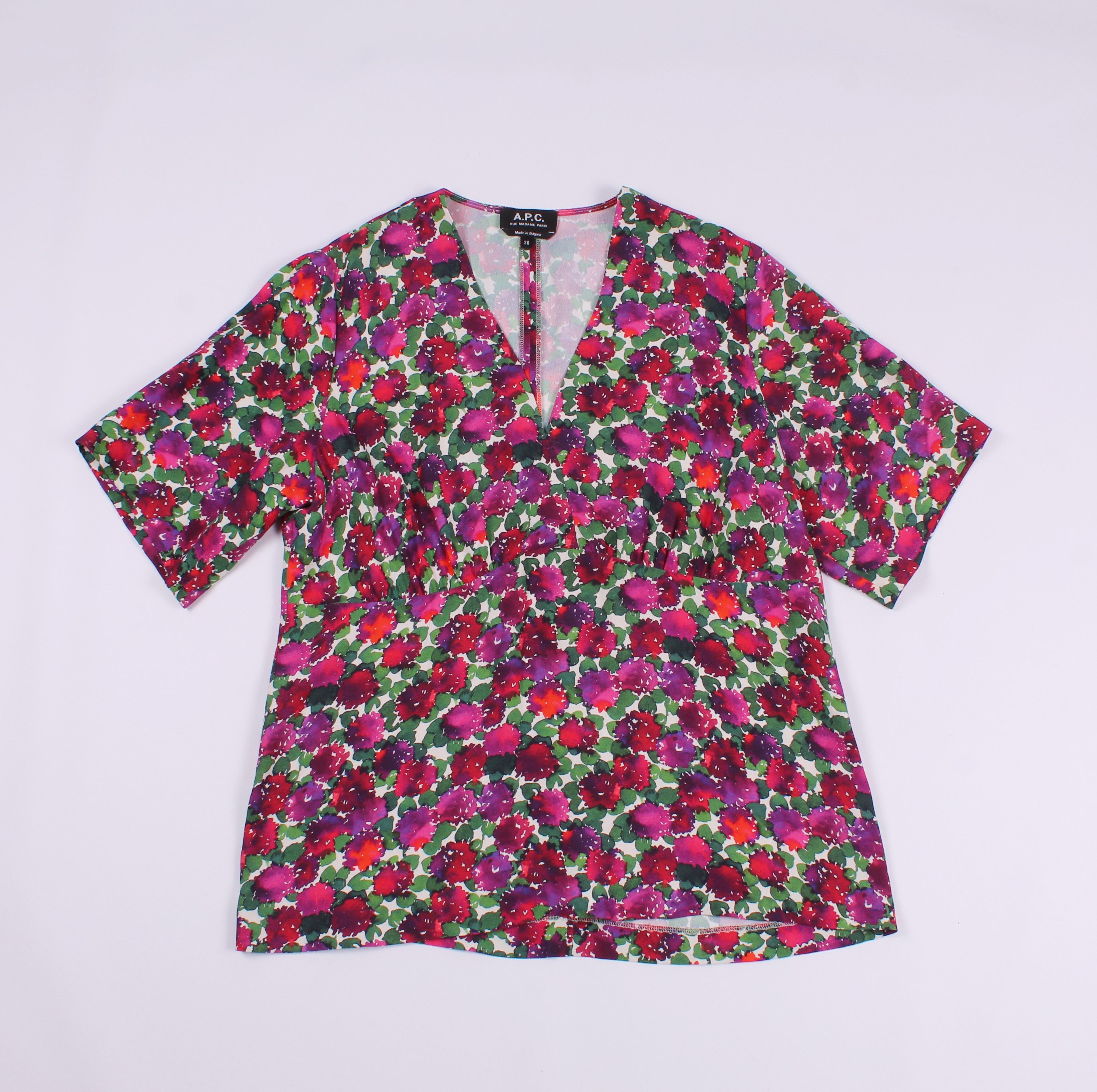 A.P.C. A.P.C. Flora Print Blouse Top Size M / US 6-8 / IT 42-44 - 4 Thumbnail