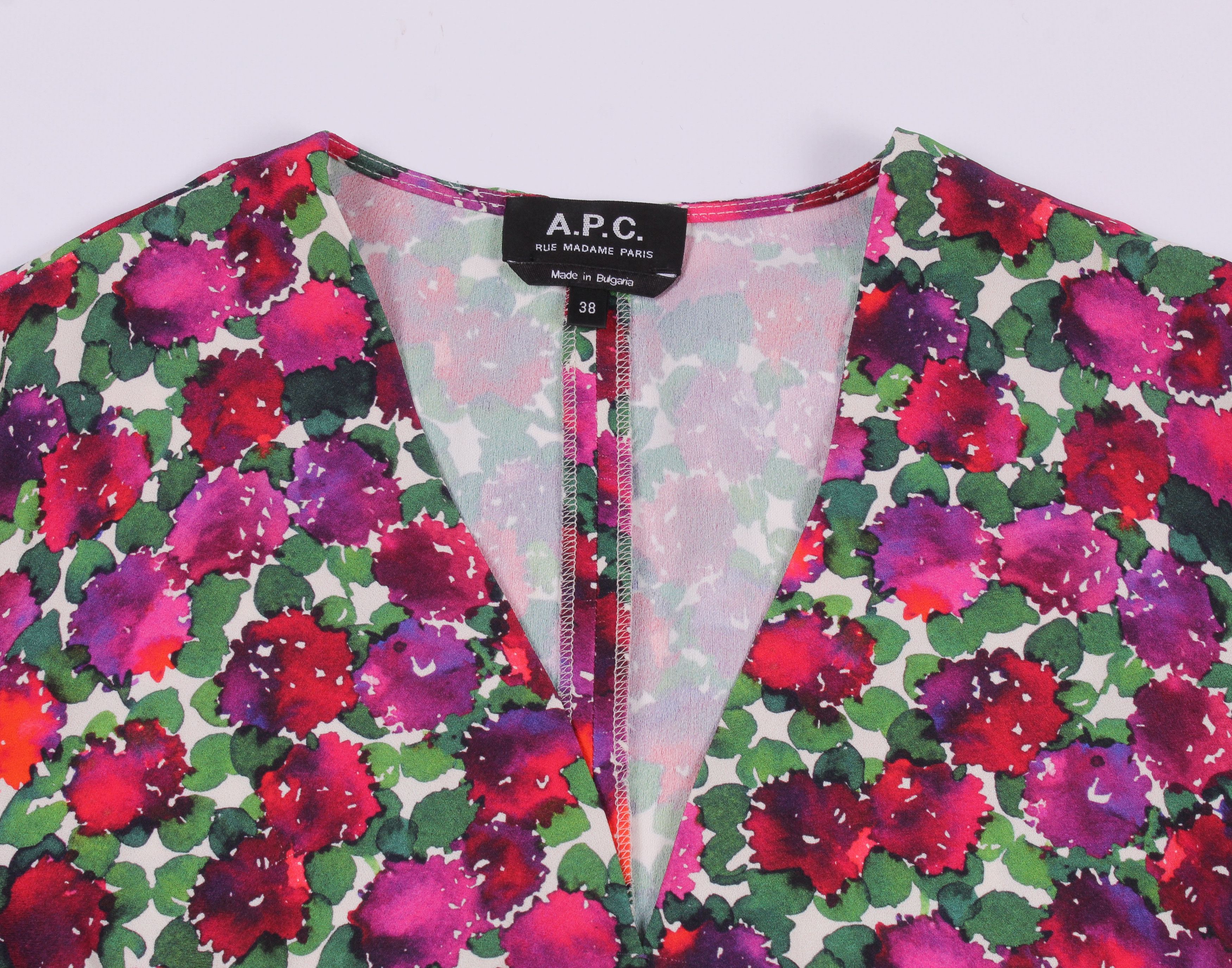 A.P.C. A.P.C. Flora Print Blouse Top Size M / US 6-8 / IT 42-44 - 5 Thumbnail