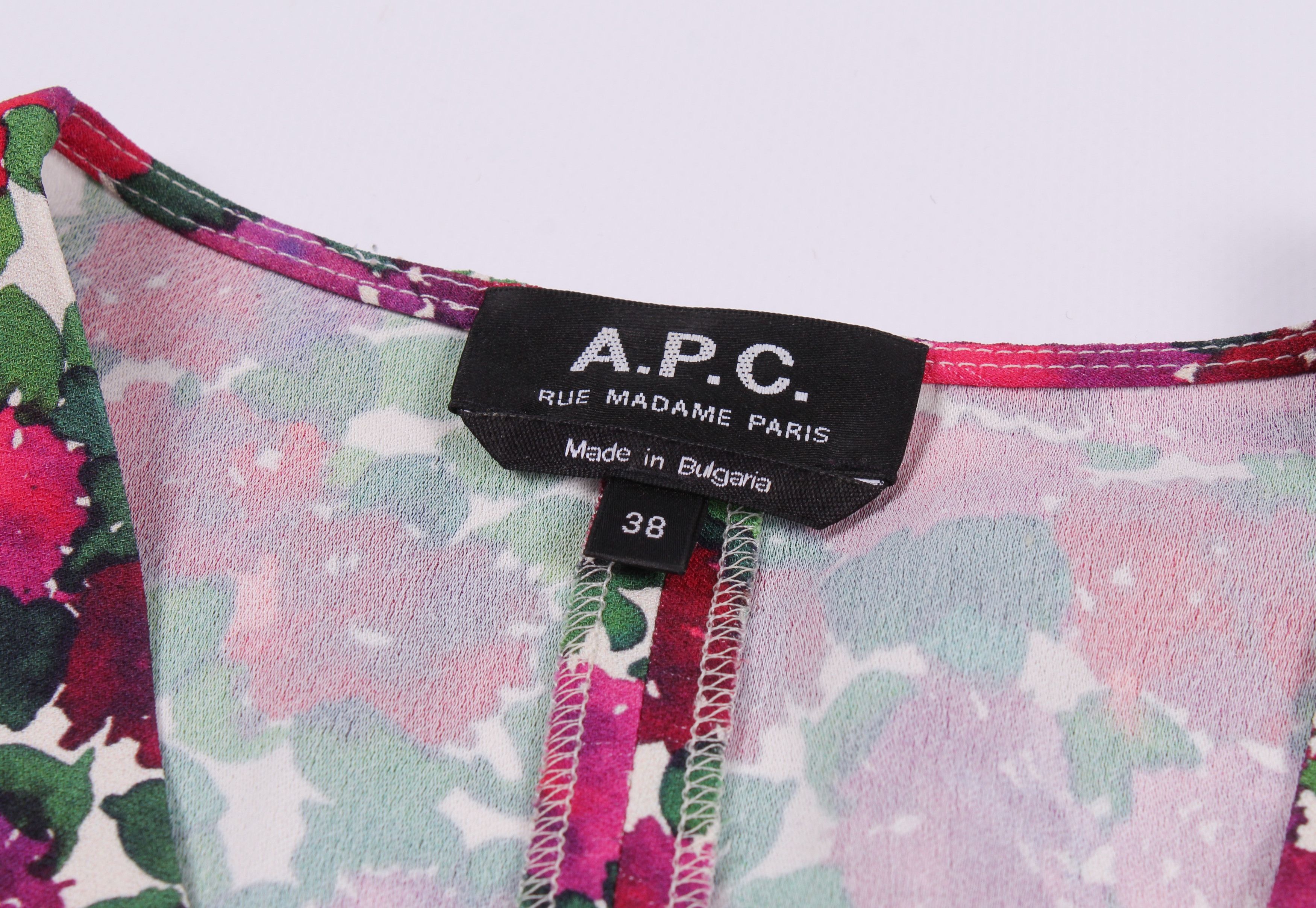 A.P.C. A.P.C. Flora Print Blouse Top Size M / US 6-8 / IT 42-44 - 7 Thumbnail
