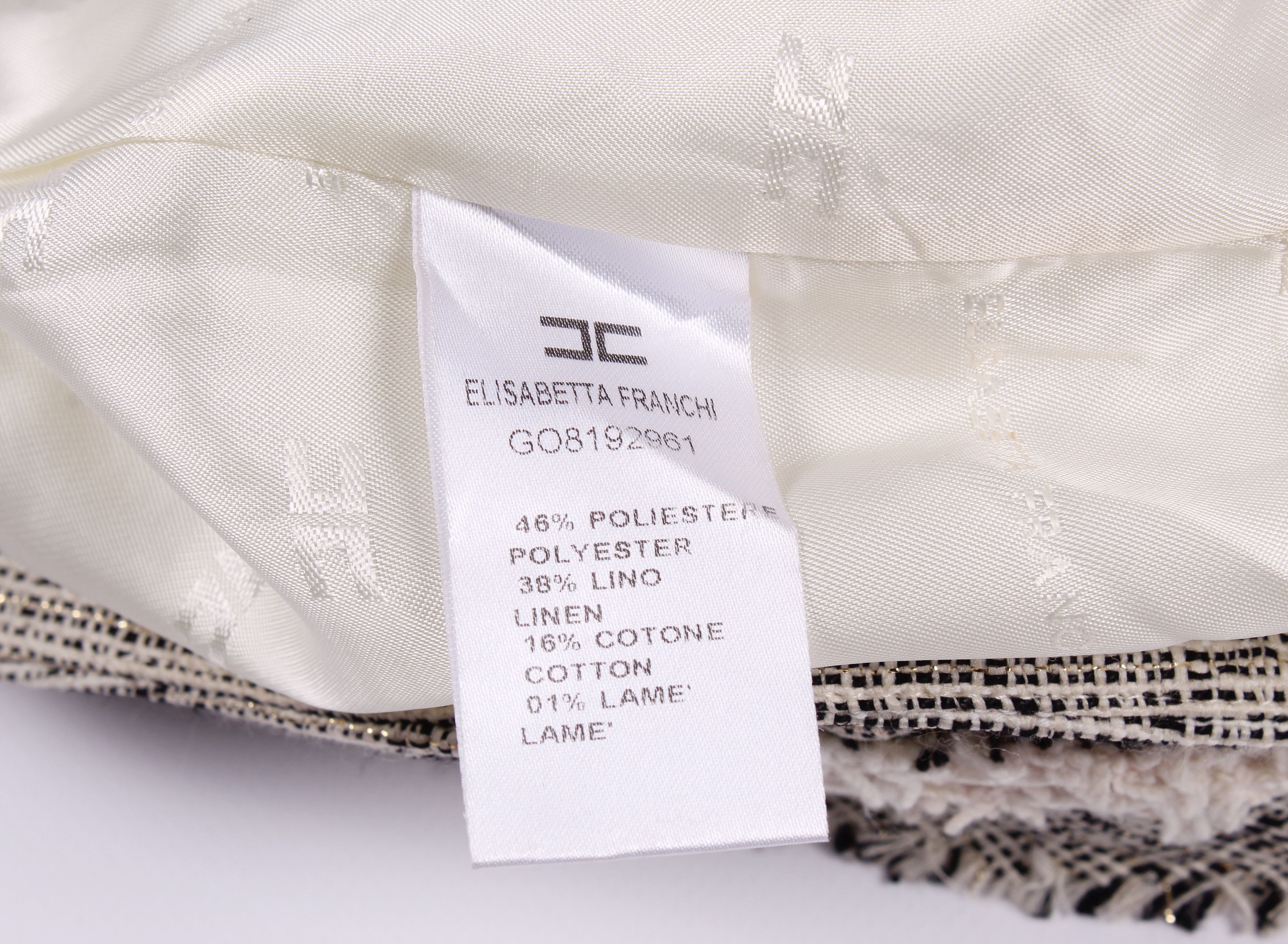 Elisabetta Franchi Elisabetta Franchi Mini Tweed Skirt Size 30" / US 8 / IT 44 - 8 Thumbnail