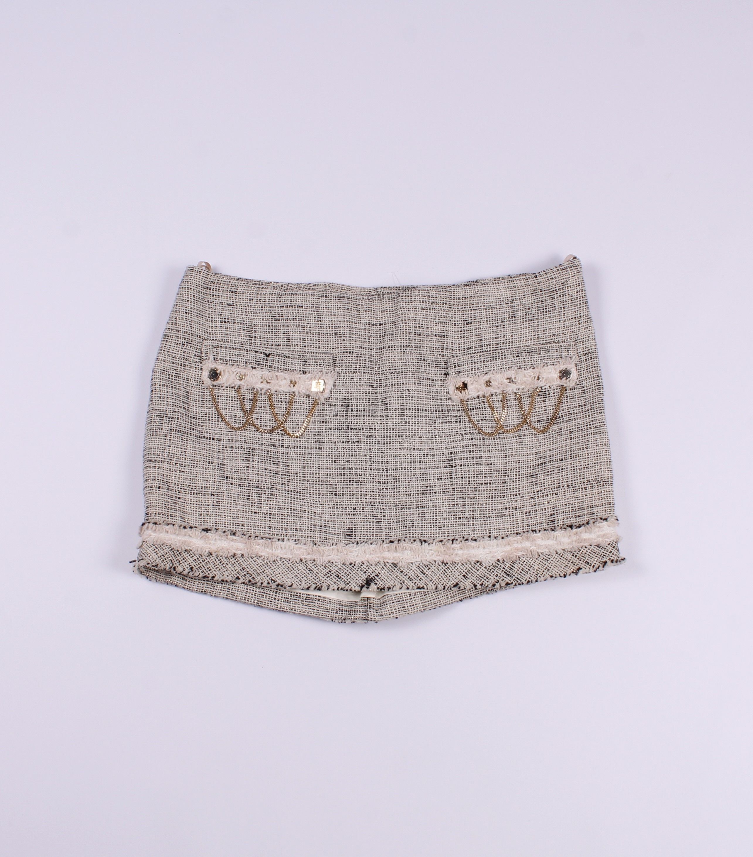 Elisabetta Franchi Elisabetta Franchi Mini Tweed Skirt Size 30" / US 8 / IT 44 - 3 Thumbnail