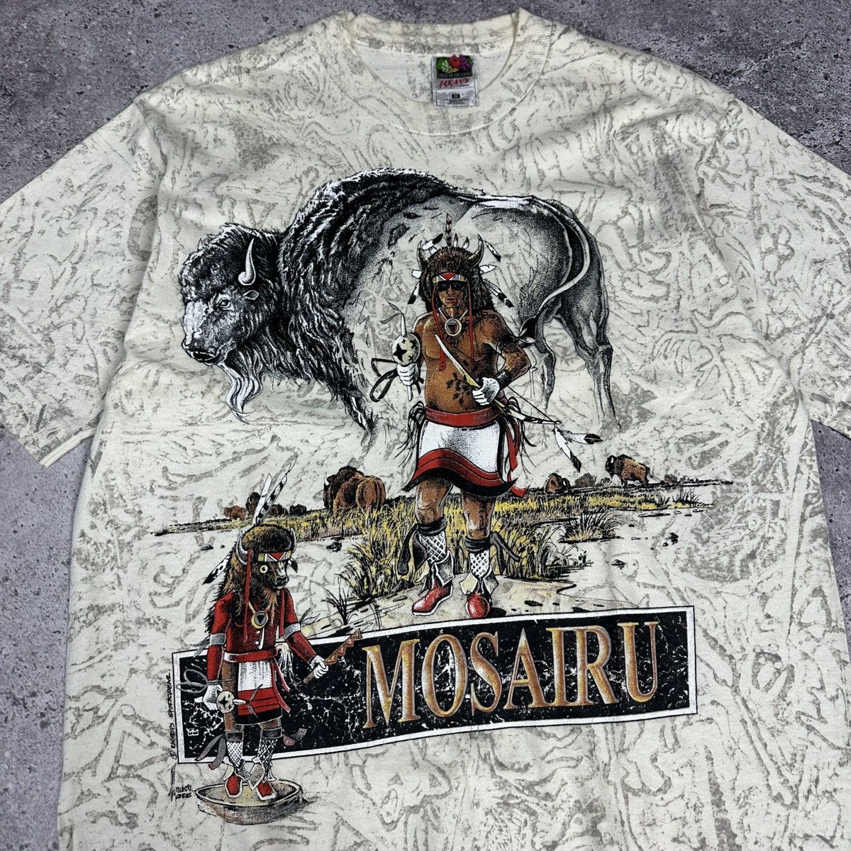 Vintage Vintage 00s Mosairu Native American Montana Fur y2k Buffalo Size US M / EU 48-50 / 2 - 5 Thumbnail