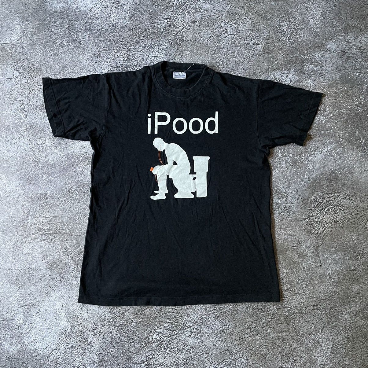 If Six Was Nine Vintage Y2K ADULT “ IPOD LOGO APPLE “ FUNNY BuyTee Size US L / EU 52-54 / 3 - 2 Thumbnail