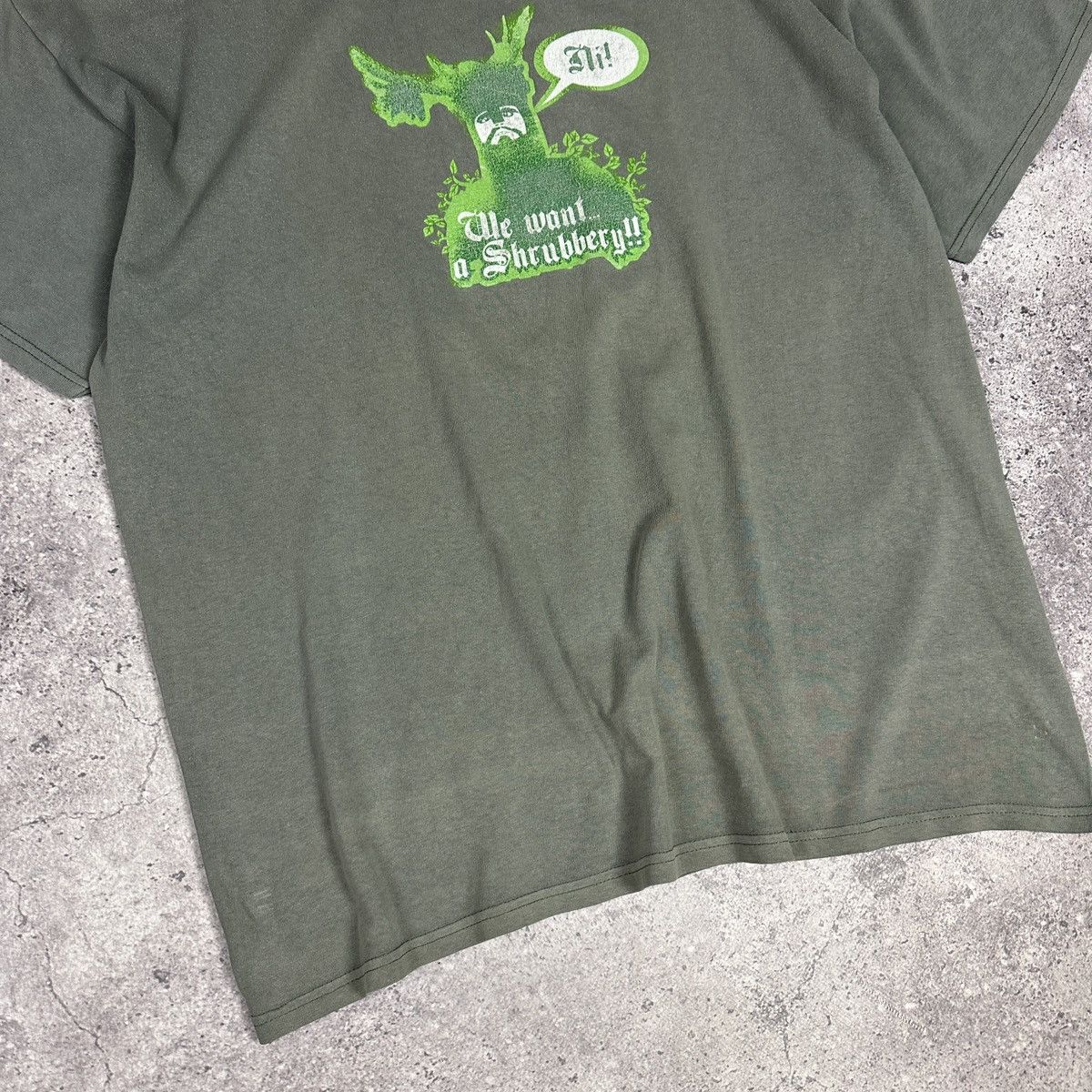 Vintage Vintage 90s Monty Python Holy Grail We Want a Shrubbery tee Size US XL / EU 56 / 4 - 4 Thumbnail