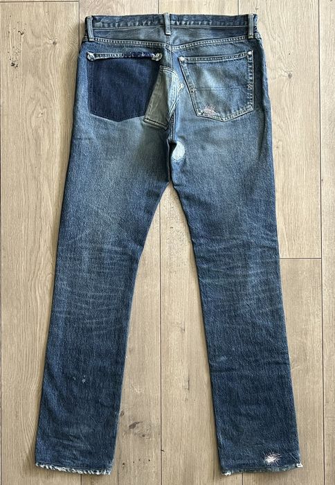 Undercover SS2005 Undercover But Beautiful Distressed UC 60 Blue Denim ...