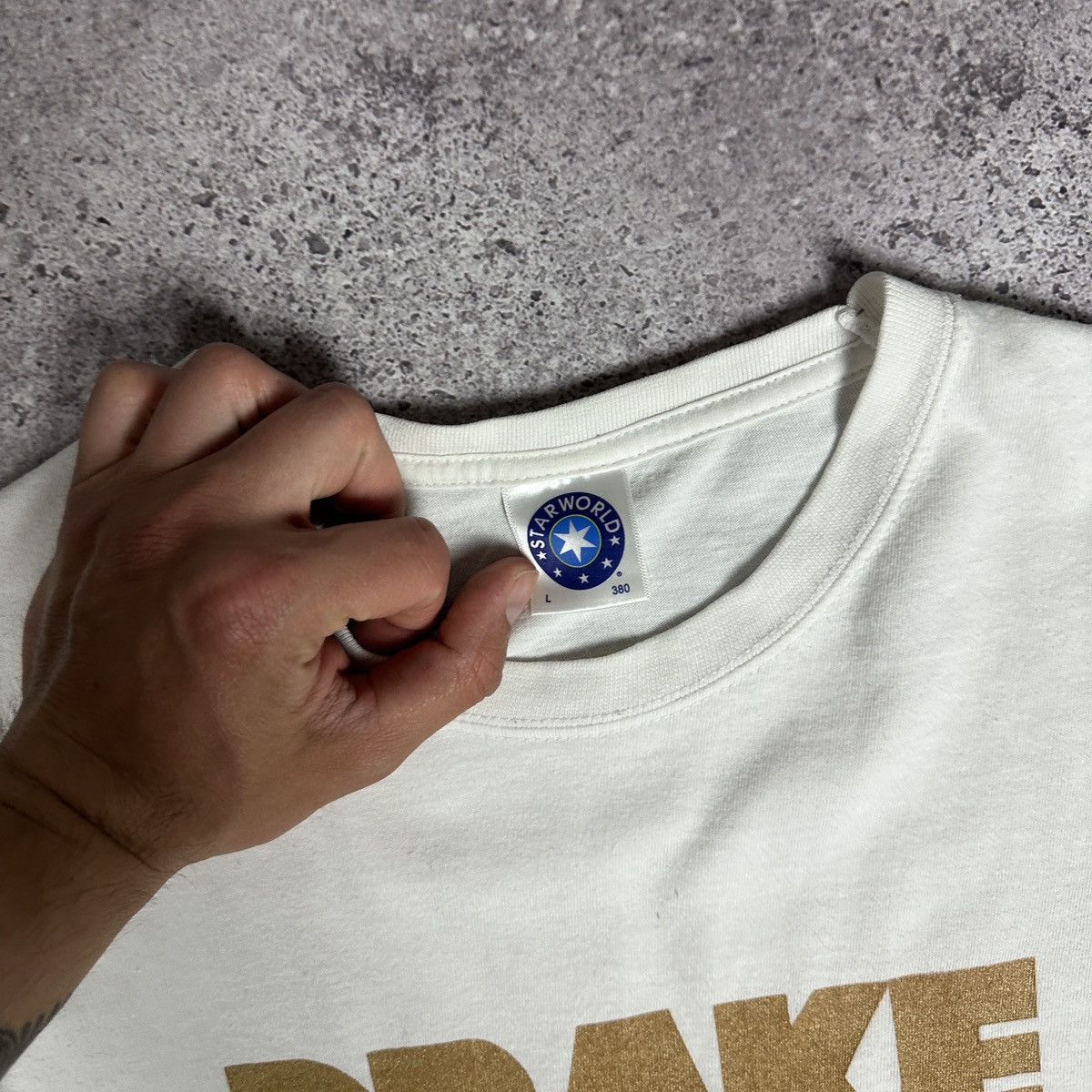 Drake Drake Take Care Ovo World Tour rap tee y2k OG more friends Size US L / EU 52-54 / 3 - 9 Thumbnail