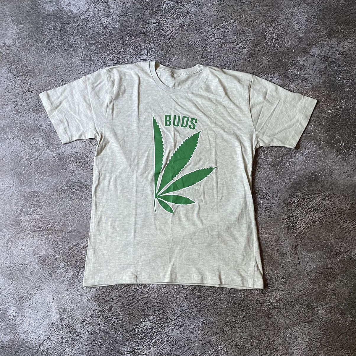 Vintage Vintage Y2K Sun Faded Graphic Tee Buds Weed Green Slim L Size US L / EU 52-54 / 3 - 3 Thumbnail