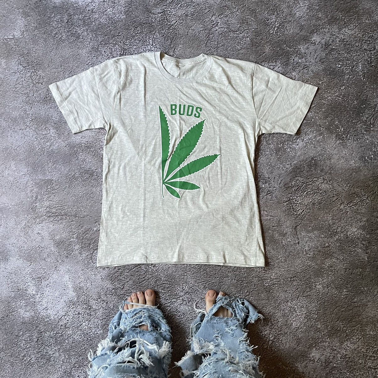 Vintage Vintage Y2K Sun Faded Graphic Tee Buds Weed Green Slim L Size US L / EU 52-54 / 3 - 1 Thumbnail