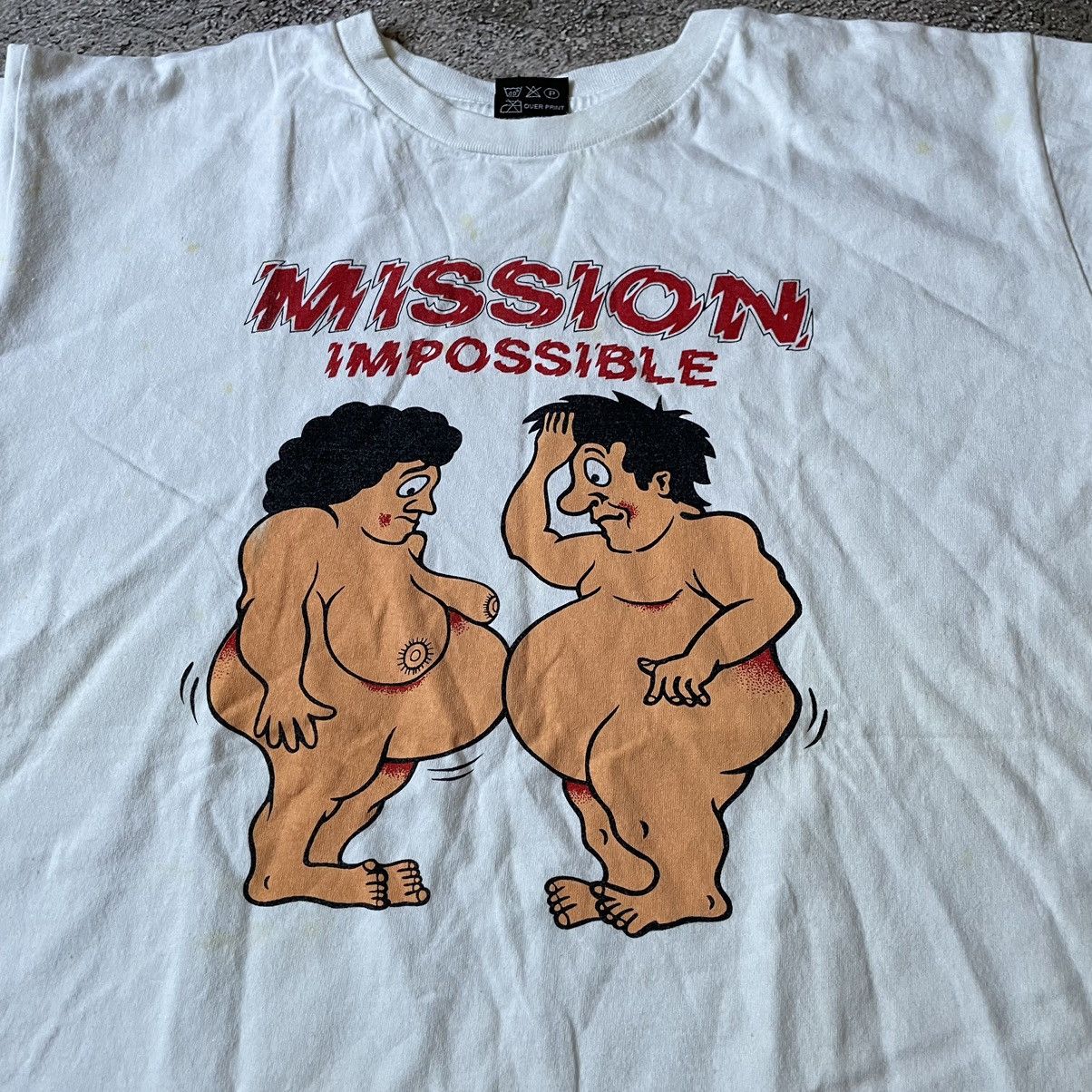 If Six Was Nine Vintage Y2K ADULT “ MISSION IMPOSSIBLE SEX PORNO “ FUNNY Tee Size US L / EU 52-54 / 3 - 6 Thumbnail