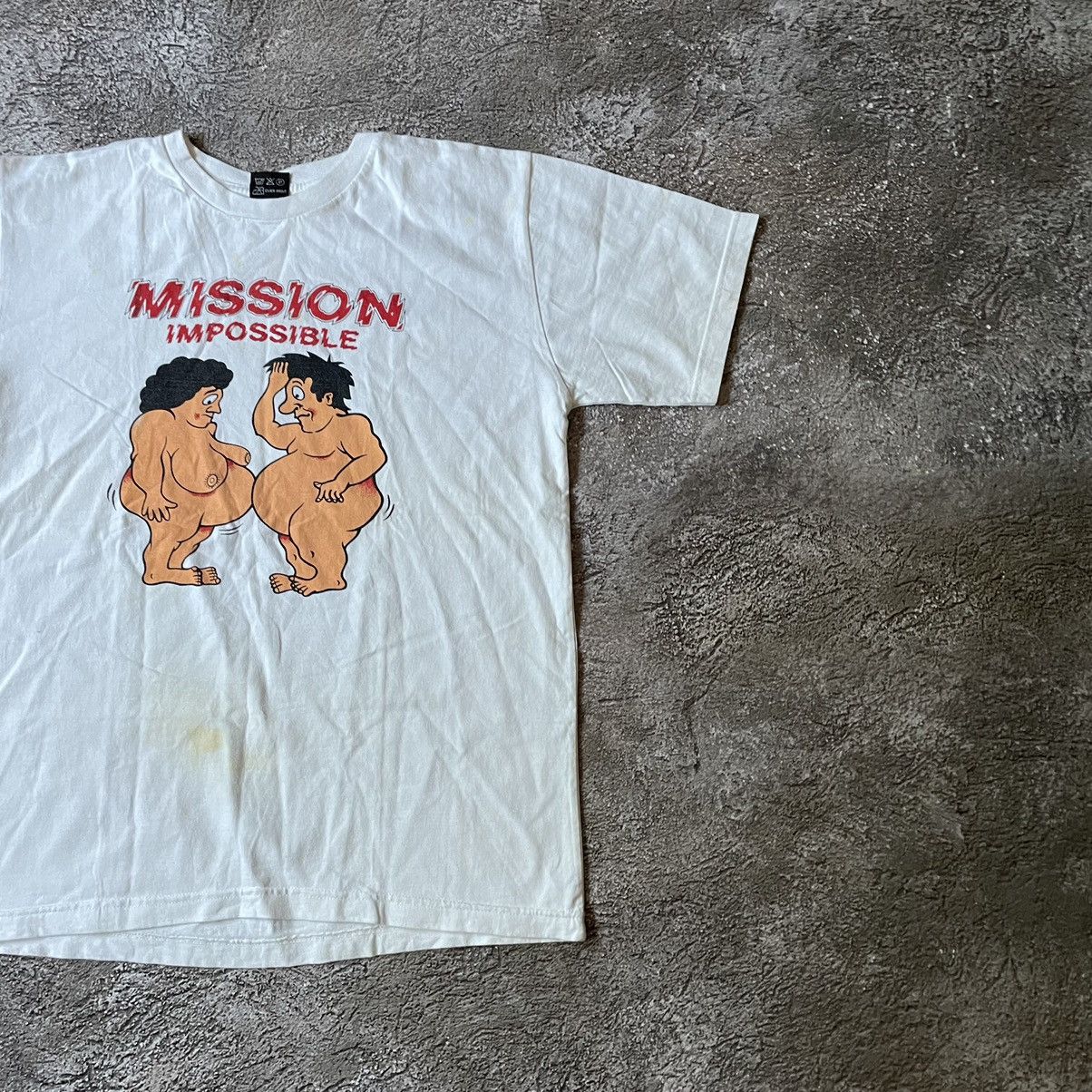 If Six Was Nine Vintage Y2K ADULT “ MISSION IMPOSSIBLE SEX PORNO “ FUNNY Tee Size US L / EU 52-54 / 3 - 3 Thumbnail