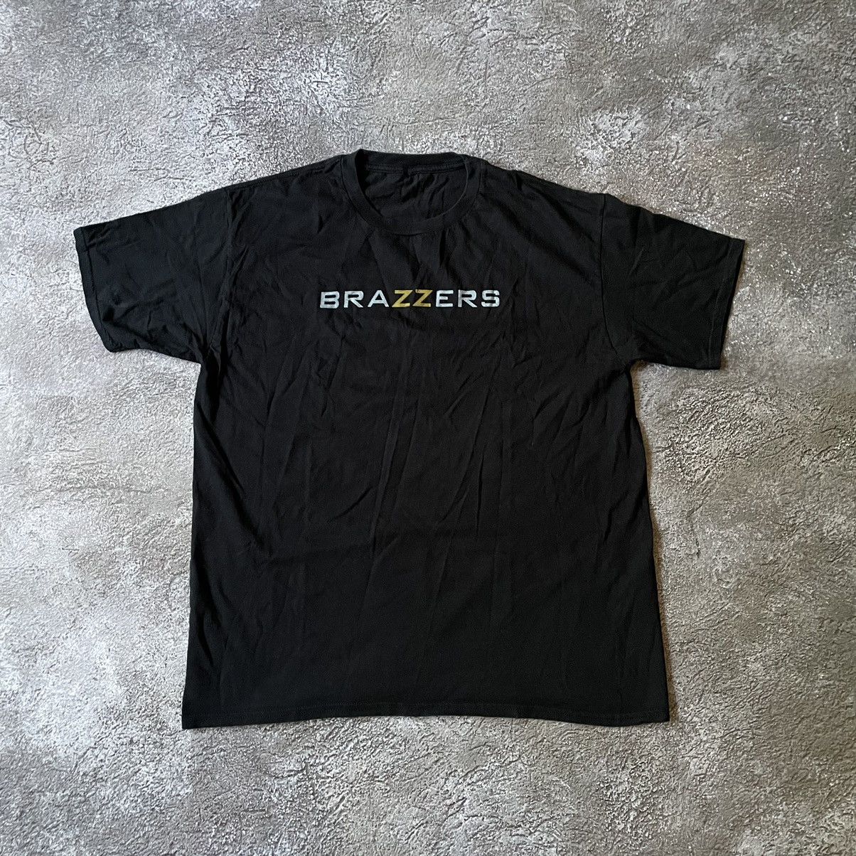 Vintage Vintage Y2K ADULT “ BRAZZERS SEX PORNO “ FUNNY Tee | Grailed