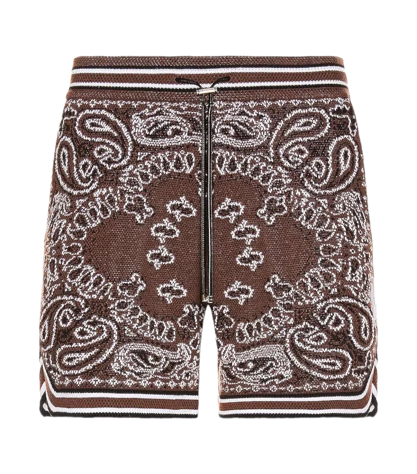 AMIRI - Bandana paisley-pattern cotton-knit shorts