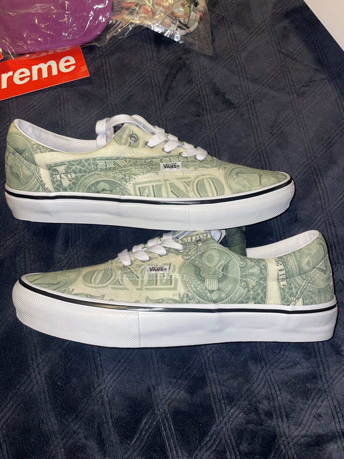 Supreme Supreme Vans Dollar Bill shoes | Grailed