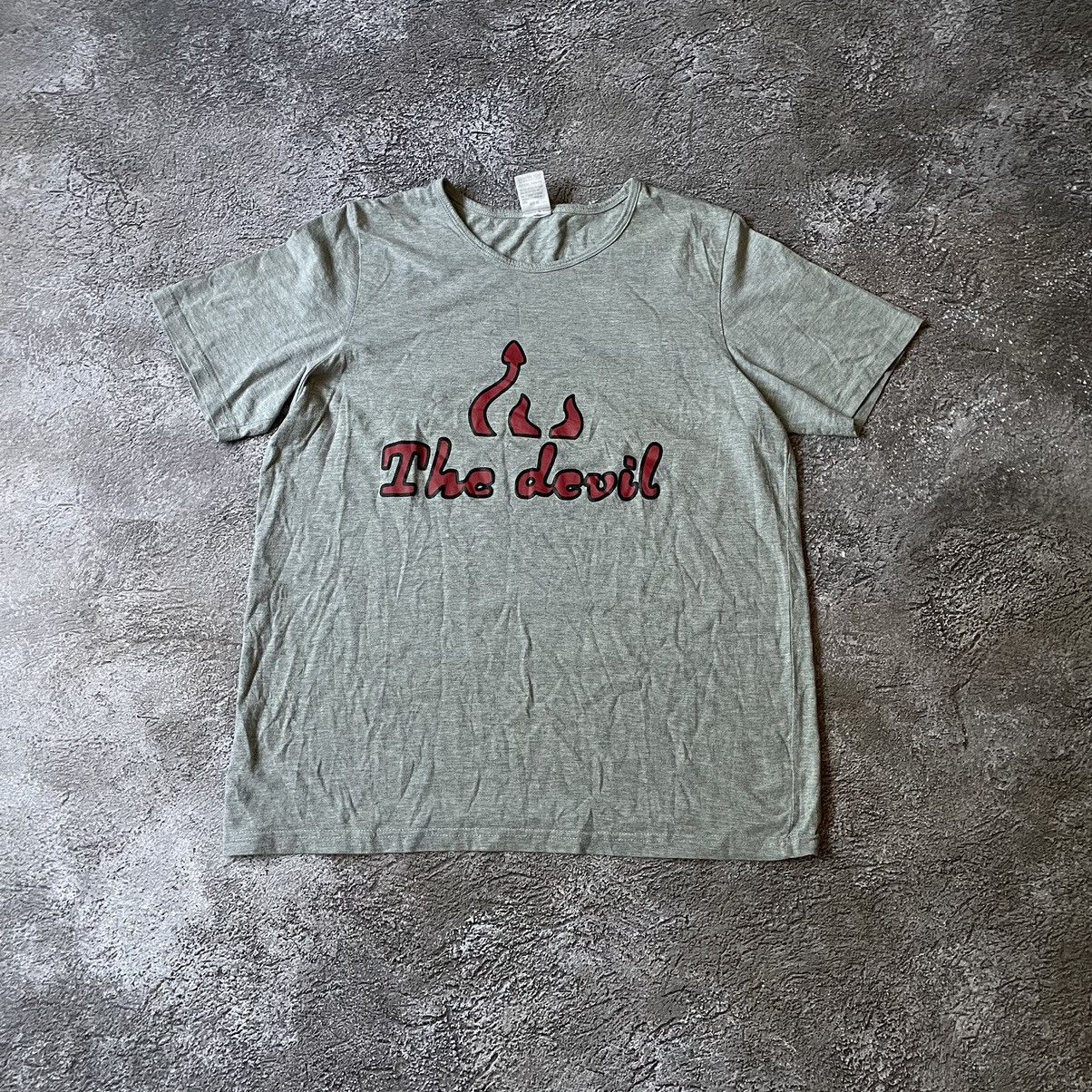 Vintage Vintage Y2K Sun Faded Graphic Tee Devil Logo Streetwear L Size US L / EU 52-54 / 3 - 2 Thumbnail