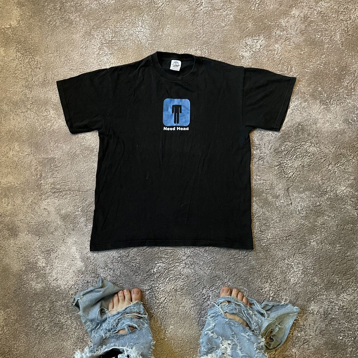 Vintage Vintage Y2K Black Graphic Logo Tee Streetwear Oversized L Size US L / EU 52-54 / 3 - 1 Thumbnail