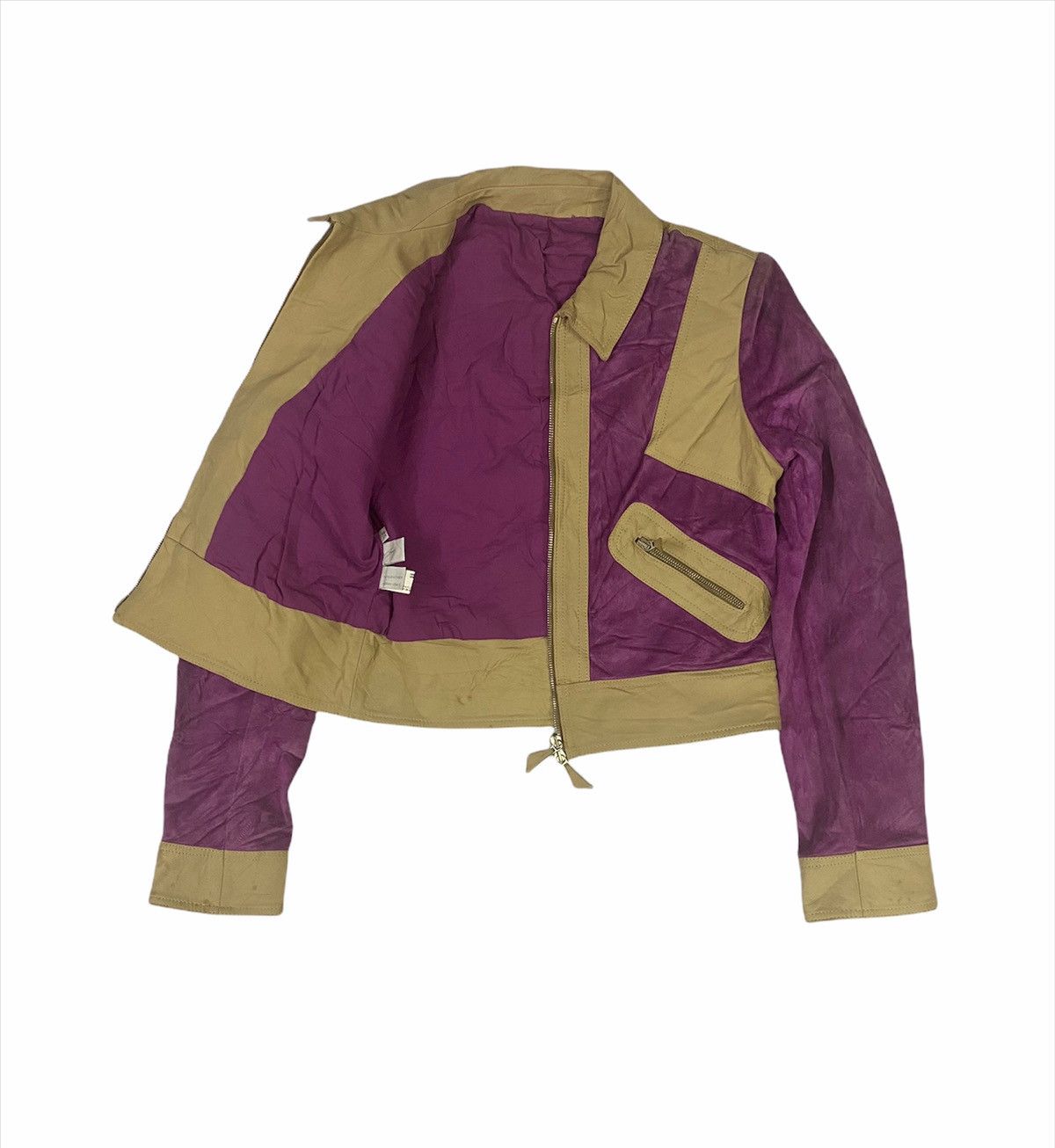 Marni 🔥🔥🔥Suede and Leather Purple Jacket Size US XS / EU 42 / 0 - 4 Thumbnail