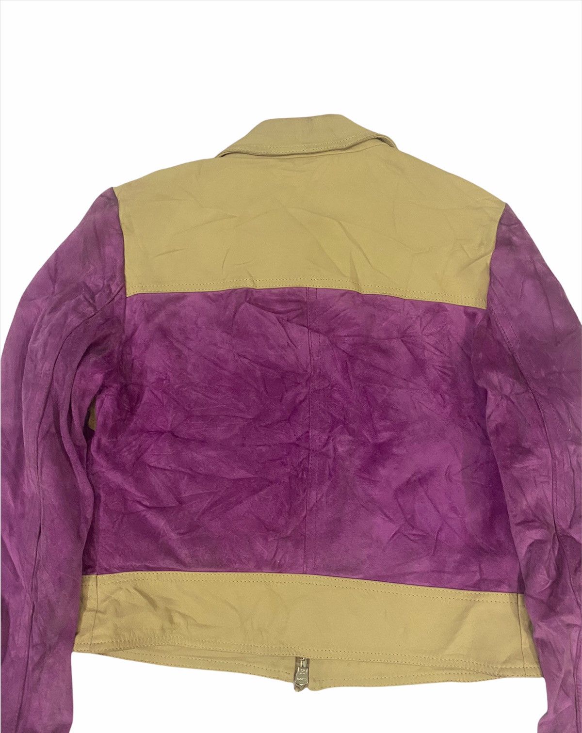 Marni 🔥🔥🔥Suede and Leather Purple Jacket Size US XS / EU 42 / 0 - 6 Thumbnail