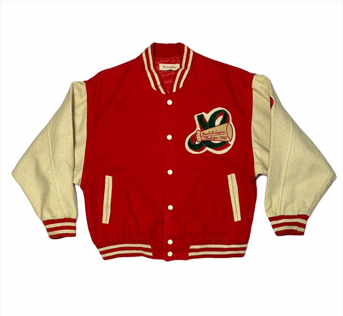 Vintage Vintage Baseball Varsity Jacket Size US M / EU 48-50 / 2 - 2 Thumbnail