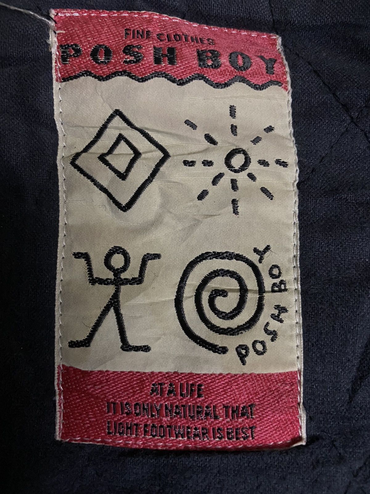 Vintage Vintage Varsity Posh Boy Leather Embroidered Size US XL / EU 56 / 4 - 8 Thumbnail