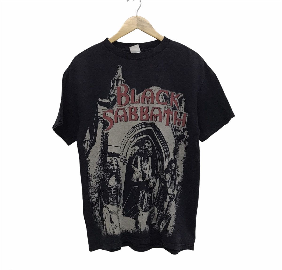 image of Vintage Black Sabbath Big Printed Rock Band Tees, Men's (Size Medium)