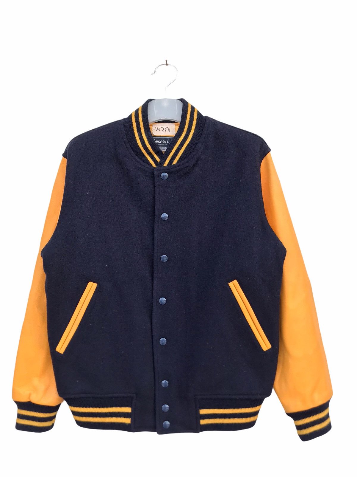 Japanese Brand Vintage Way Out Varsity Jacket Size US S / EU 44-46 / 1 - 1 Thumbnail