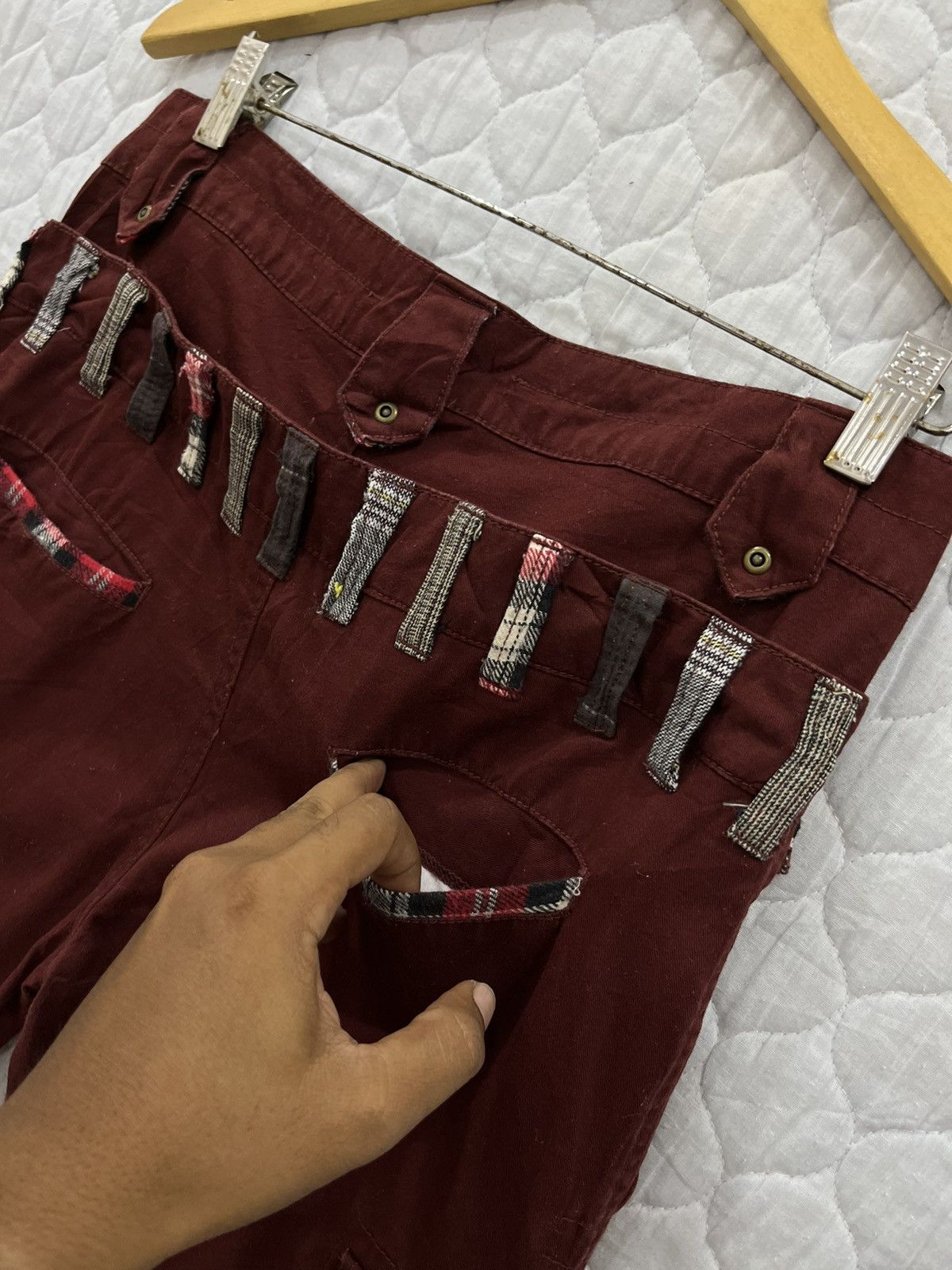 Japanese Brand (S). REAL CRUSH DOUBLE WAIST TACTICAL CARGO PANTS Size US 31 - 6 Thumbnail