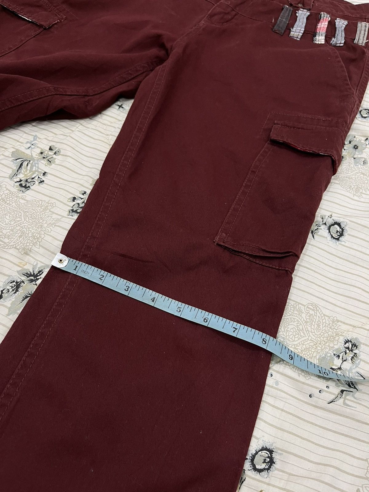 Japanese Brand (S). REAL CRUSH DOUBLE WAIST TACTICAL CARGO PANTS Size US 31 - 14 Thumbnail