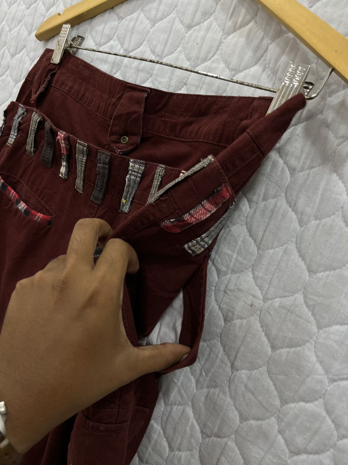 Japanese Brand (S). REAL CRUSH DOUBLE WAIST TACTICAL CARGO PANTS Size US 31 - 7 Thumbnail