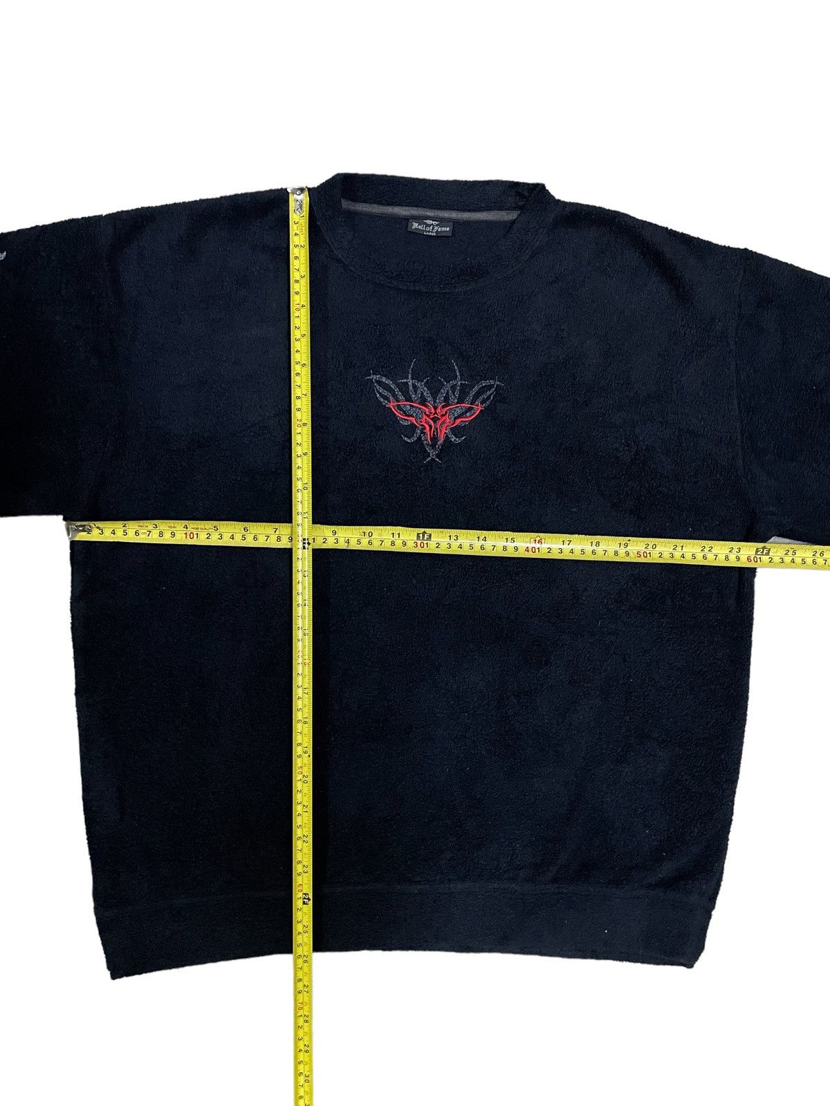 Hall Of Fame Japanese Brand Y2K Devil Metal Style Fleece Sweatshirt Size US XL / EU 56 / 4 - 12 Thumbnail