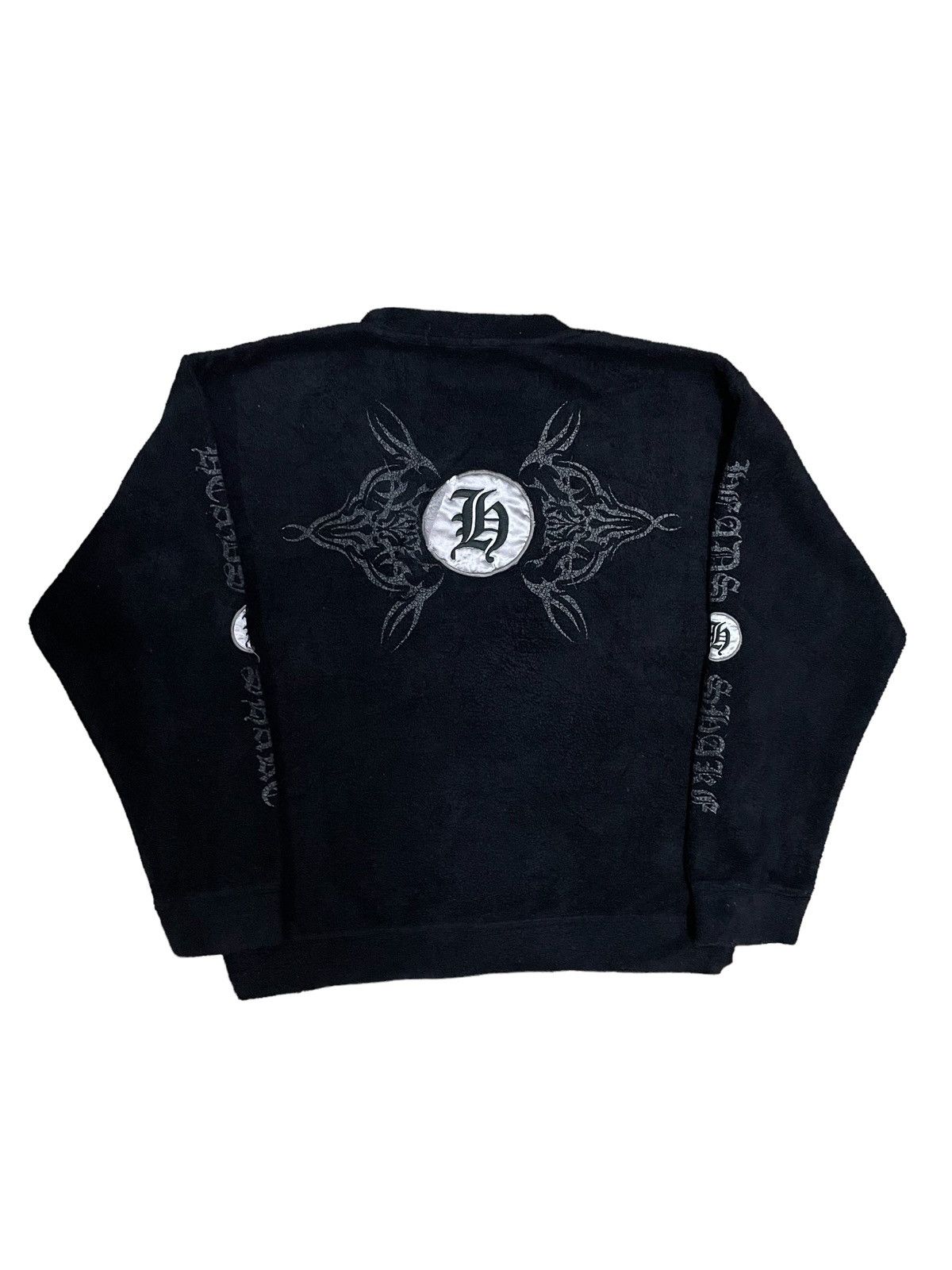 Hall Of Fame Japanese Brand Y2K Devil Metal Style Fleece Sweatshirt Size US XL / EU 56 / 4 - 7 Thumbnail