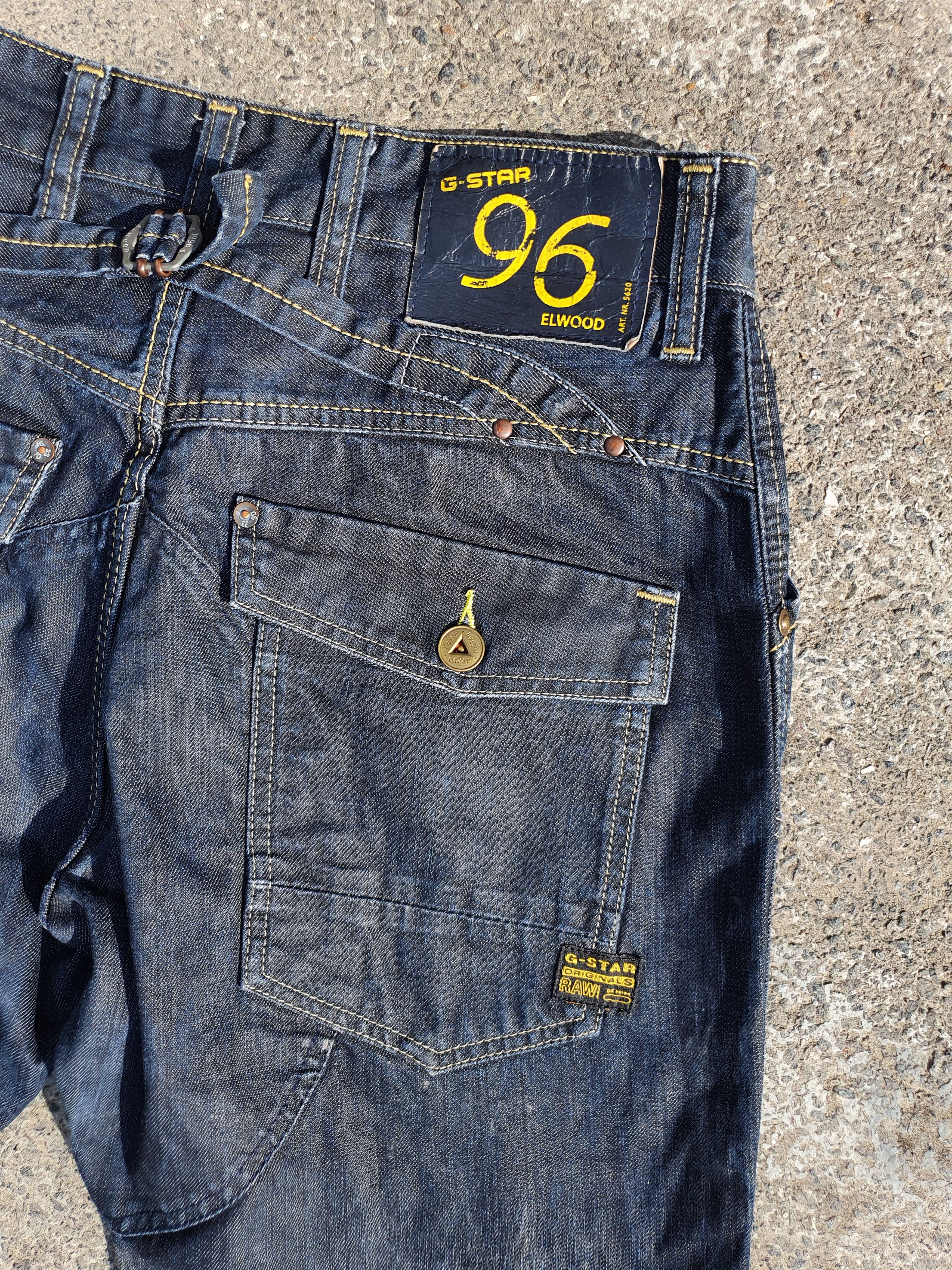 G-Star × Vintage Rare G Star Elwood 5620 Denim Jeans Vintage Size US 32 / EU 48 - 4 Thumbnail