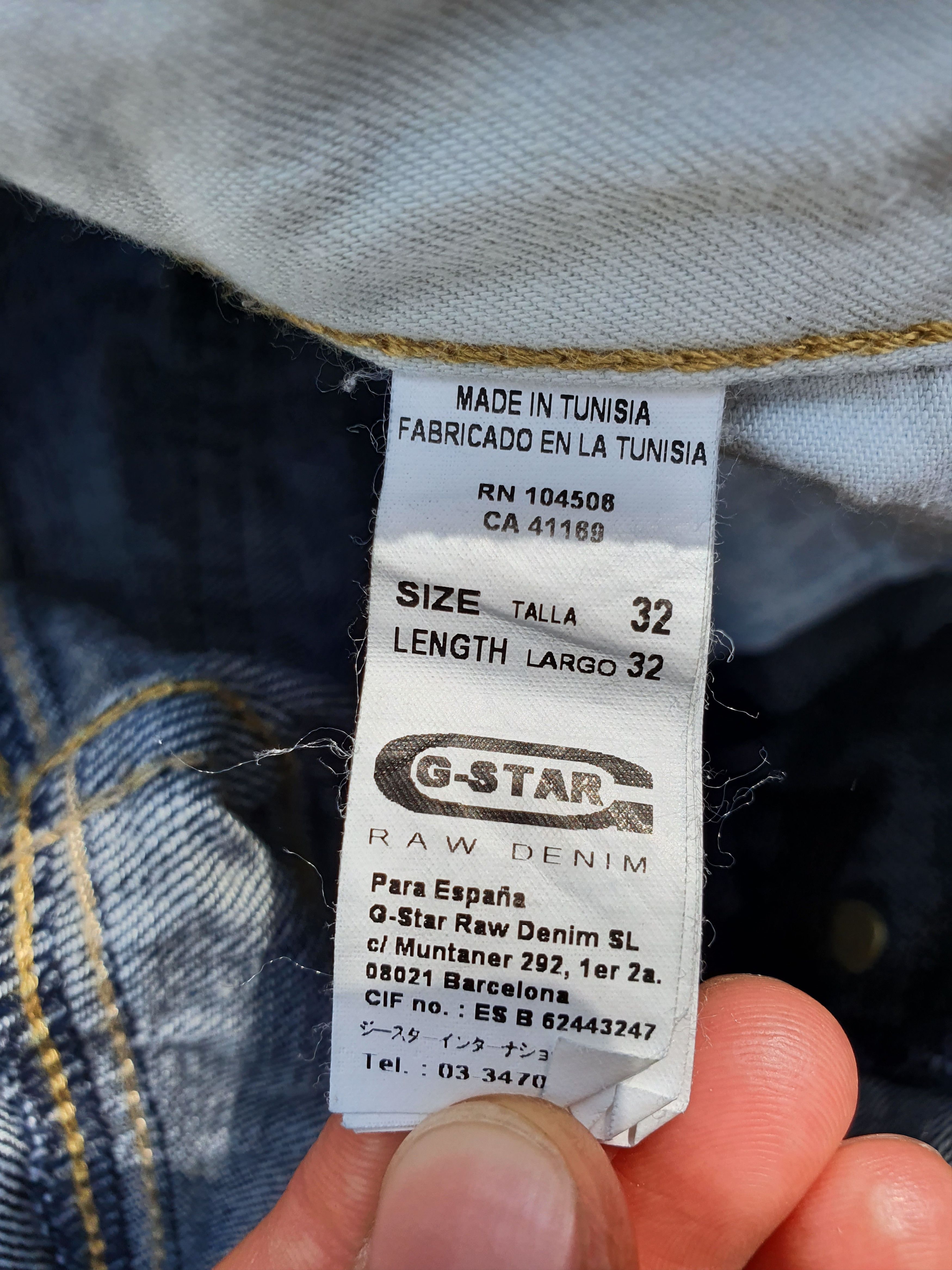 G-Star × Vintage Rare G Star Elwood 5620 Denim Jeans Vintage Size US 32 / EU 48 - 6 Thumbnail