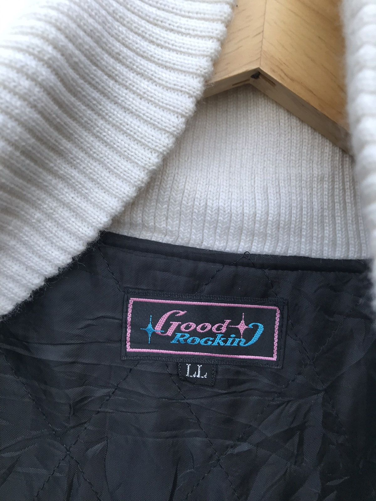 Other Rare Good Rockin Smile Pocket Varsity Jacket Size US L / EU 52-54 / 3 - 3 Thumbnail