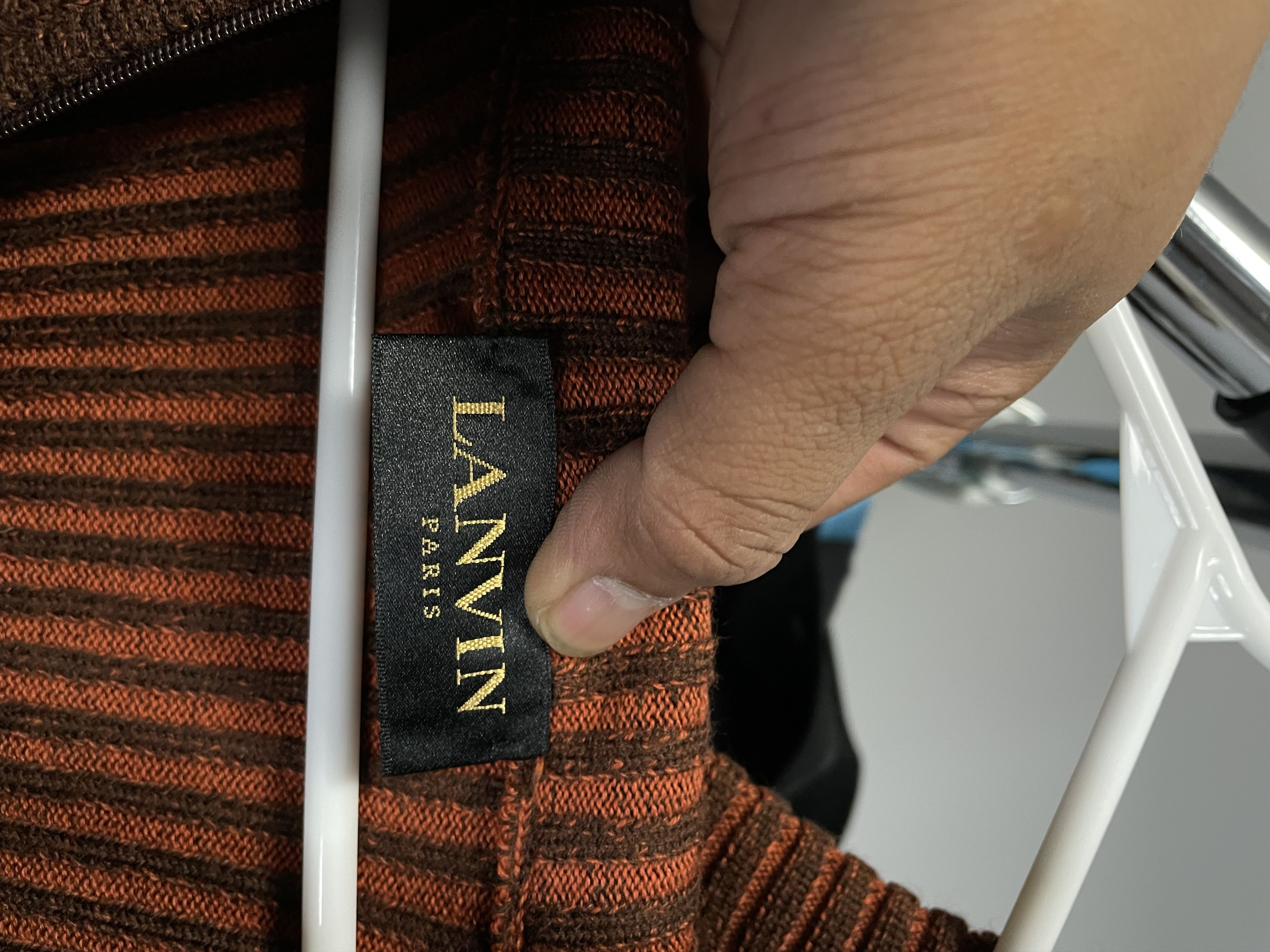 Lanvin Vintage - Lanvin - Knitted Zip Size US XL / EU 56 / 4 - 3 Thumbnail
