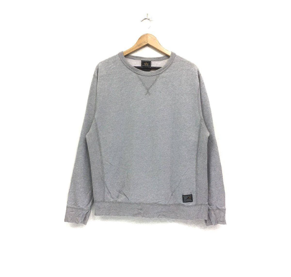 Alpha Industries Vintage Alpha Industries Plain SweatshirtCrewneck Size US M / EU 48-50 / 2 - 2 Thumbnail