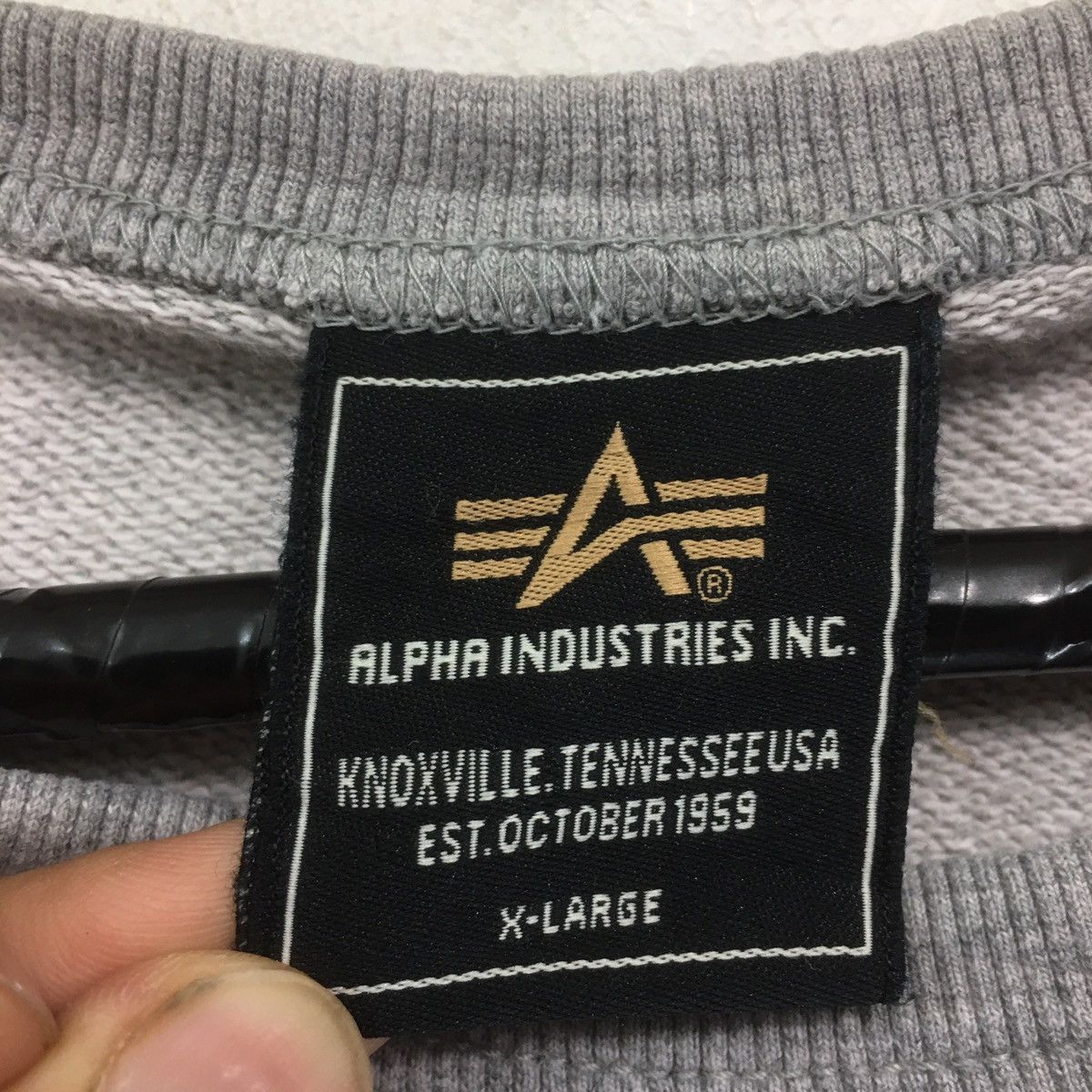 Alpha Industries Vintage Alpha Industries Plain SweatshirtCrewneck Size US M / EU 48-50 / 2 - 7 Thumbnail