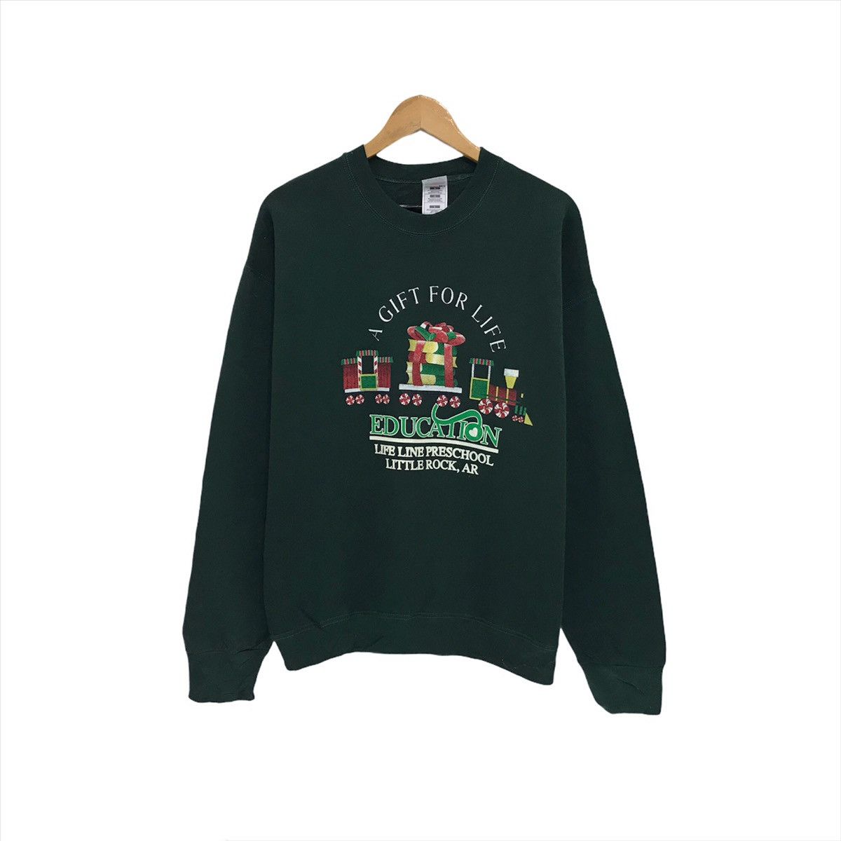 Vintage Vintage Education Sweatshirt Crew Neck Education University Size US M / EU 48-50 / 2 - 1 Thumbnail